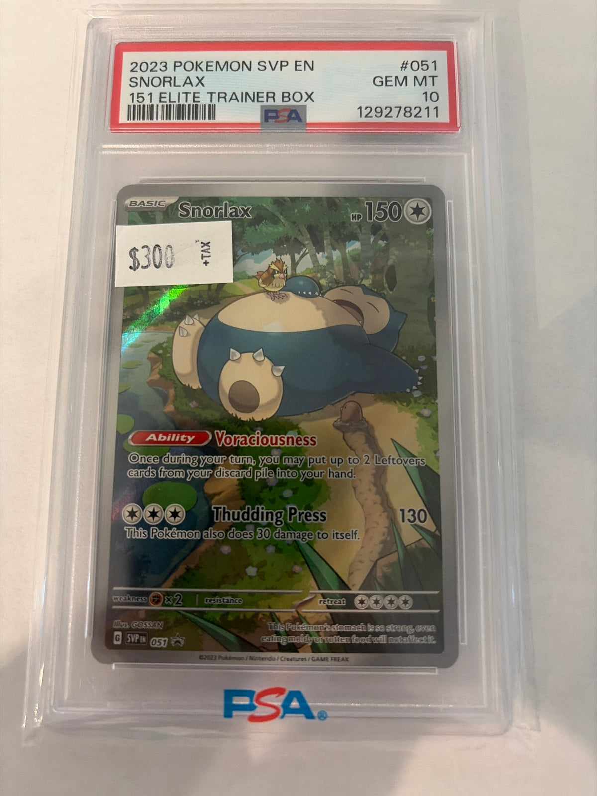 Snorlax promo 051 PSA10