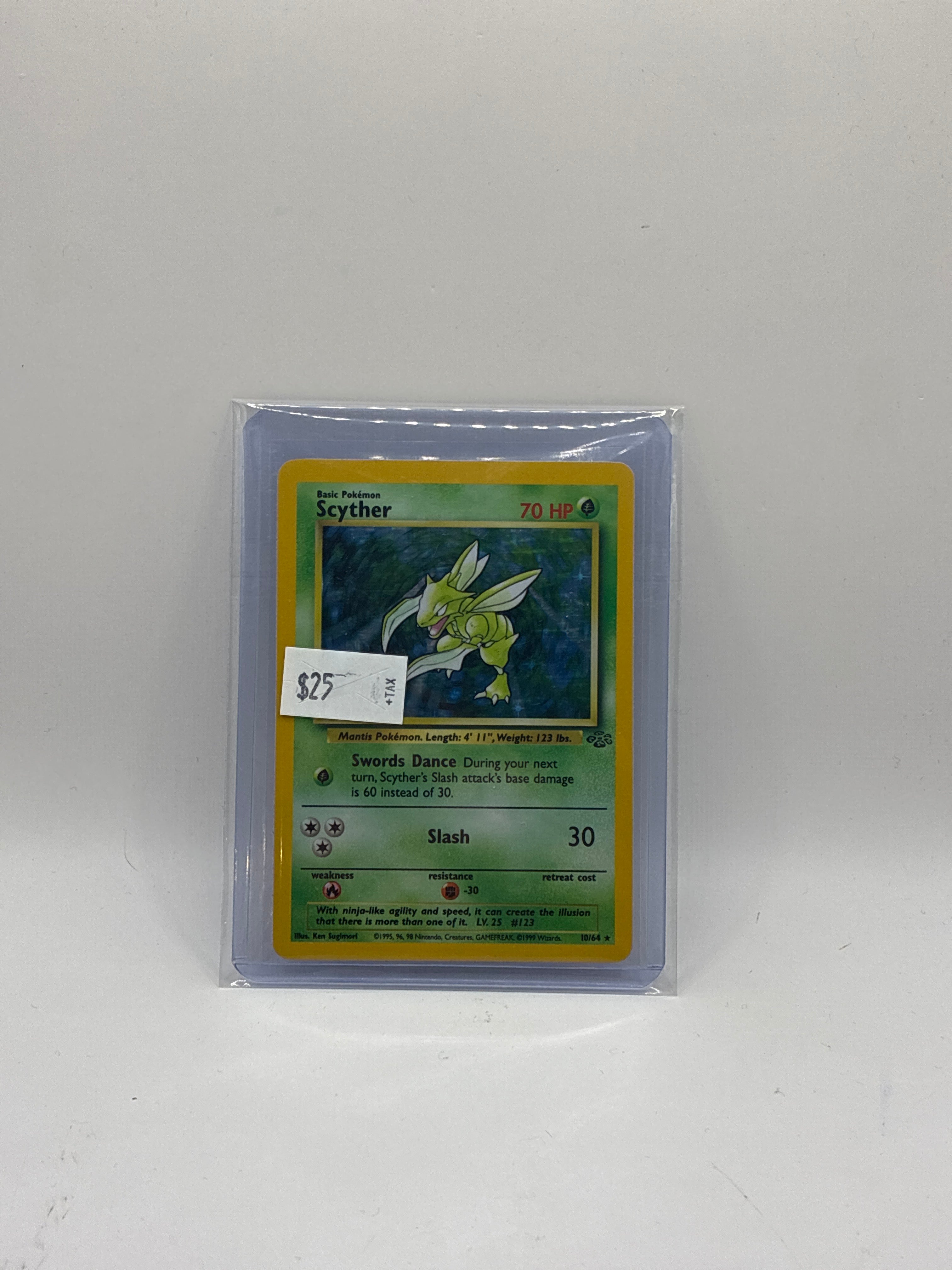 TCG Scyther Jungle 10/64 Holo Unlimited Holo Rare