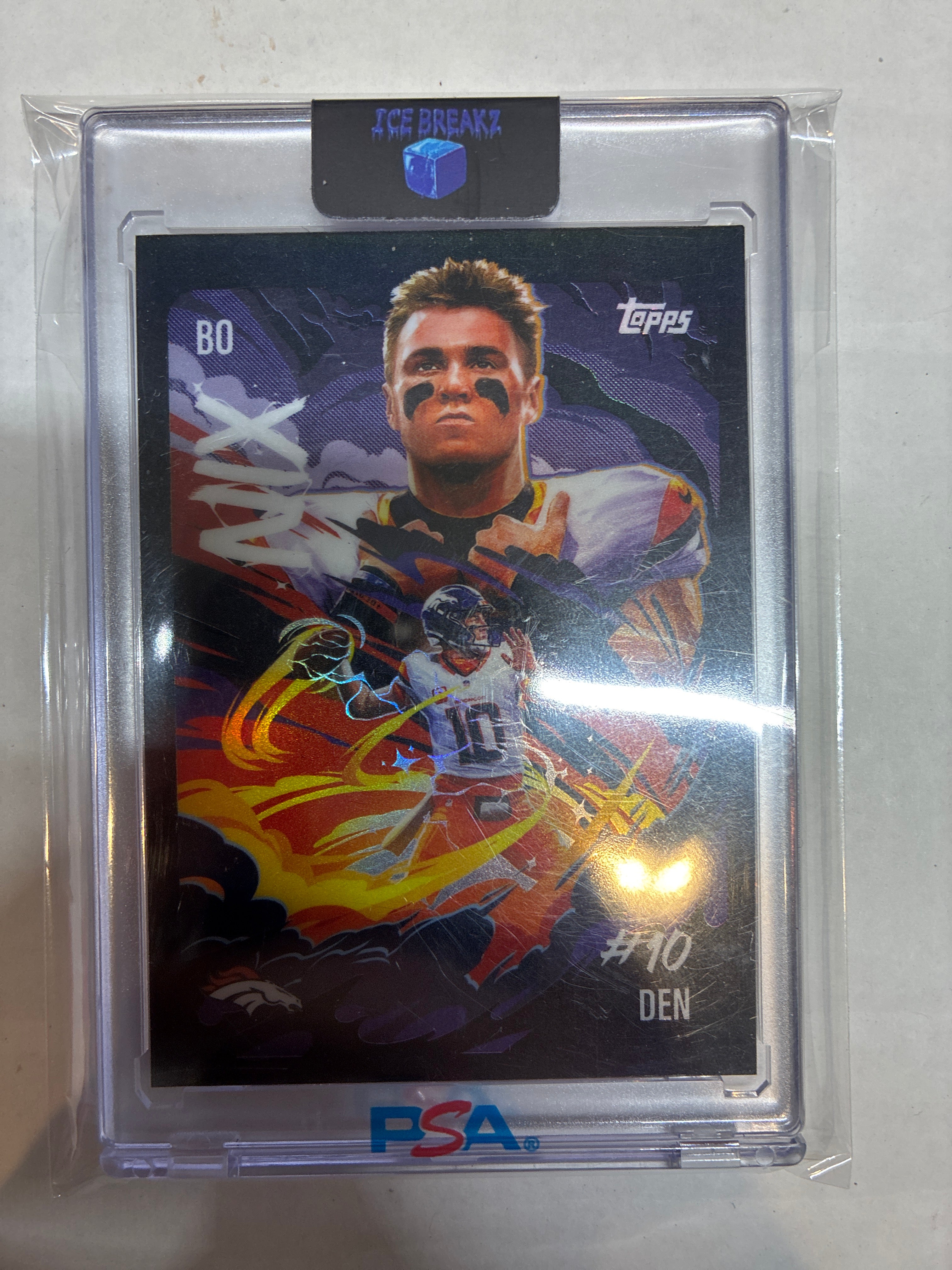 2025 Topps Chrome Ultra Violet Bo Nix #UV-9