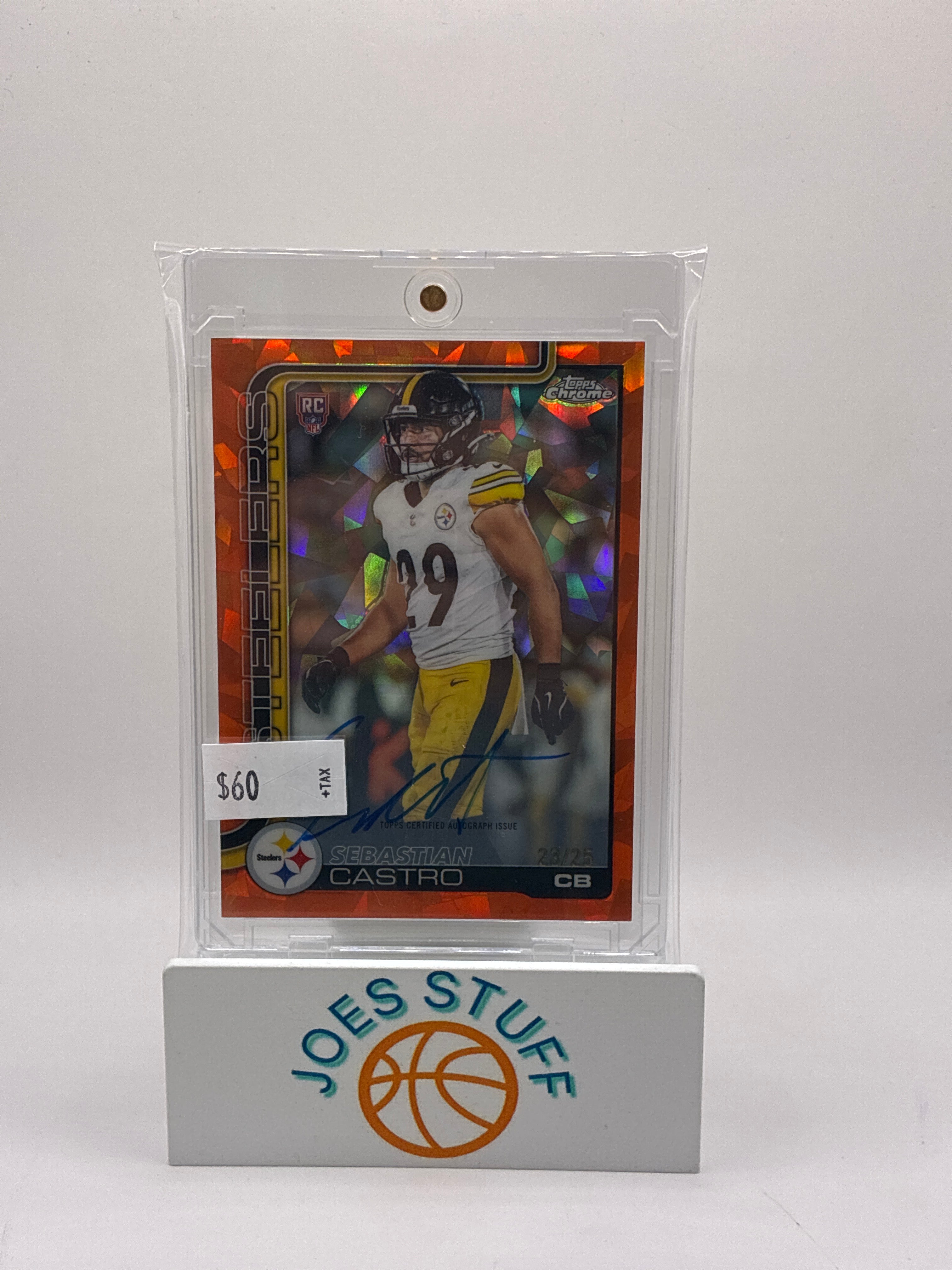 2025 Topps Chrome Sebastion Castro Rookie Auto Orange Geometric 23/25