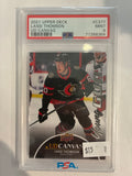 2021-22 Upper Deck Extended Series Ud Canvas Young Guns Lassi Thomson PSA 9