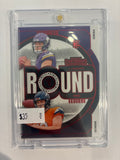 2024 Panini Contenders Round Numbers Bo Nix, J.J McCarthy #4 Red