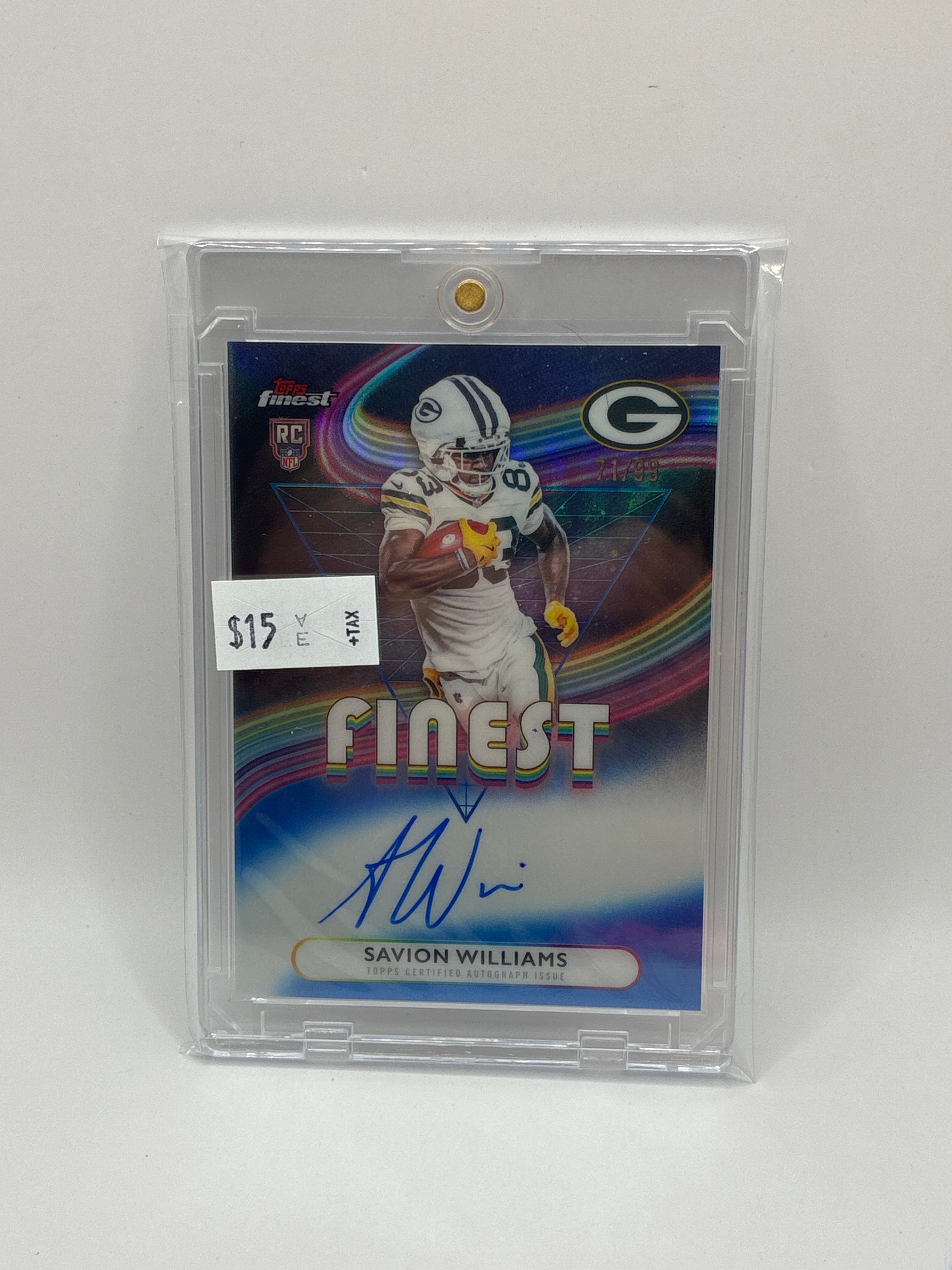 2025 Topps Finest Savion Williams Autograph 71/99