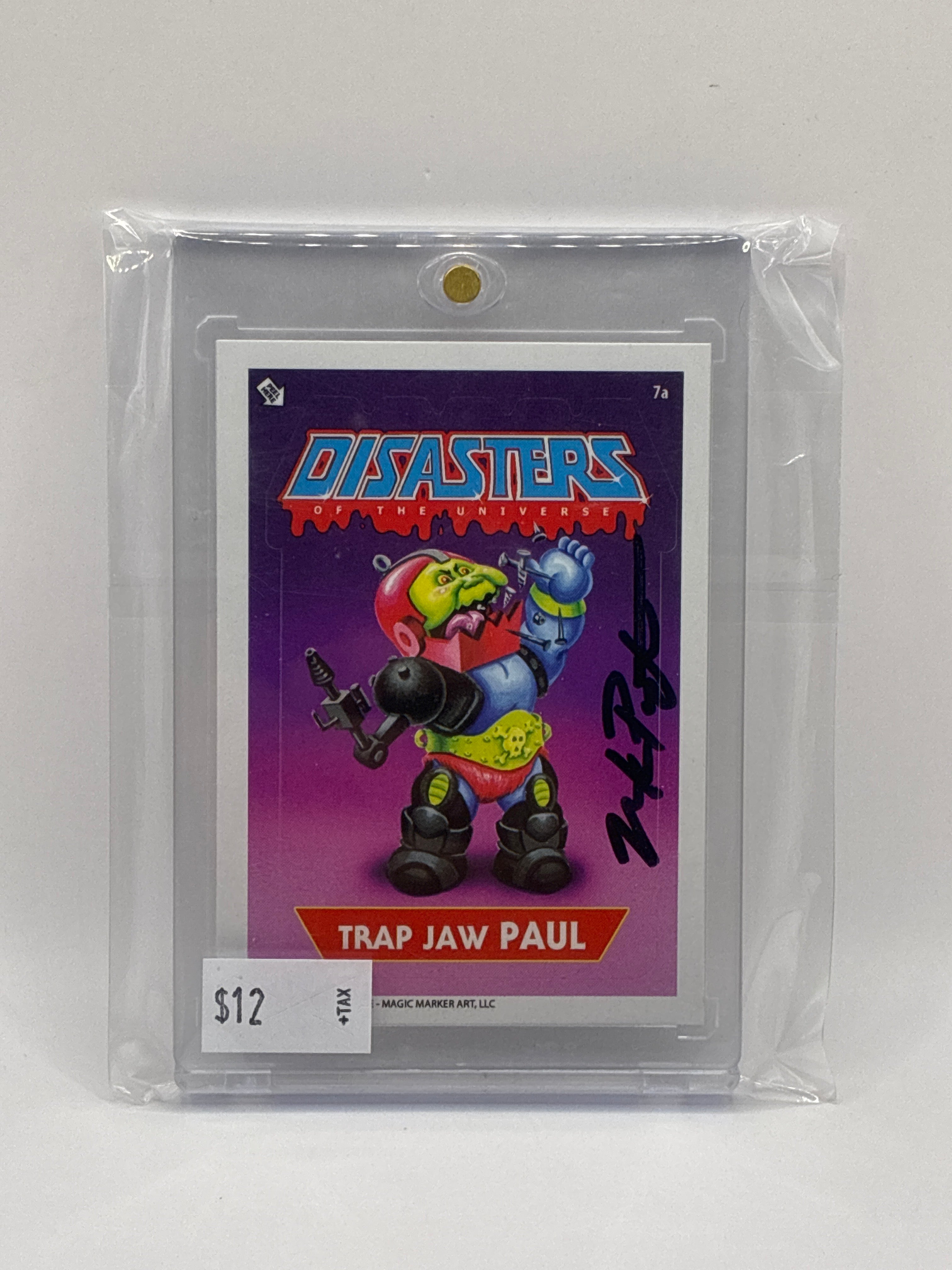 2020 Garbage Pail Kids Trap Jaw Paul Autographed