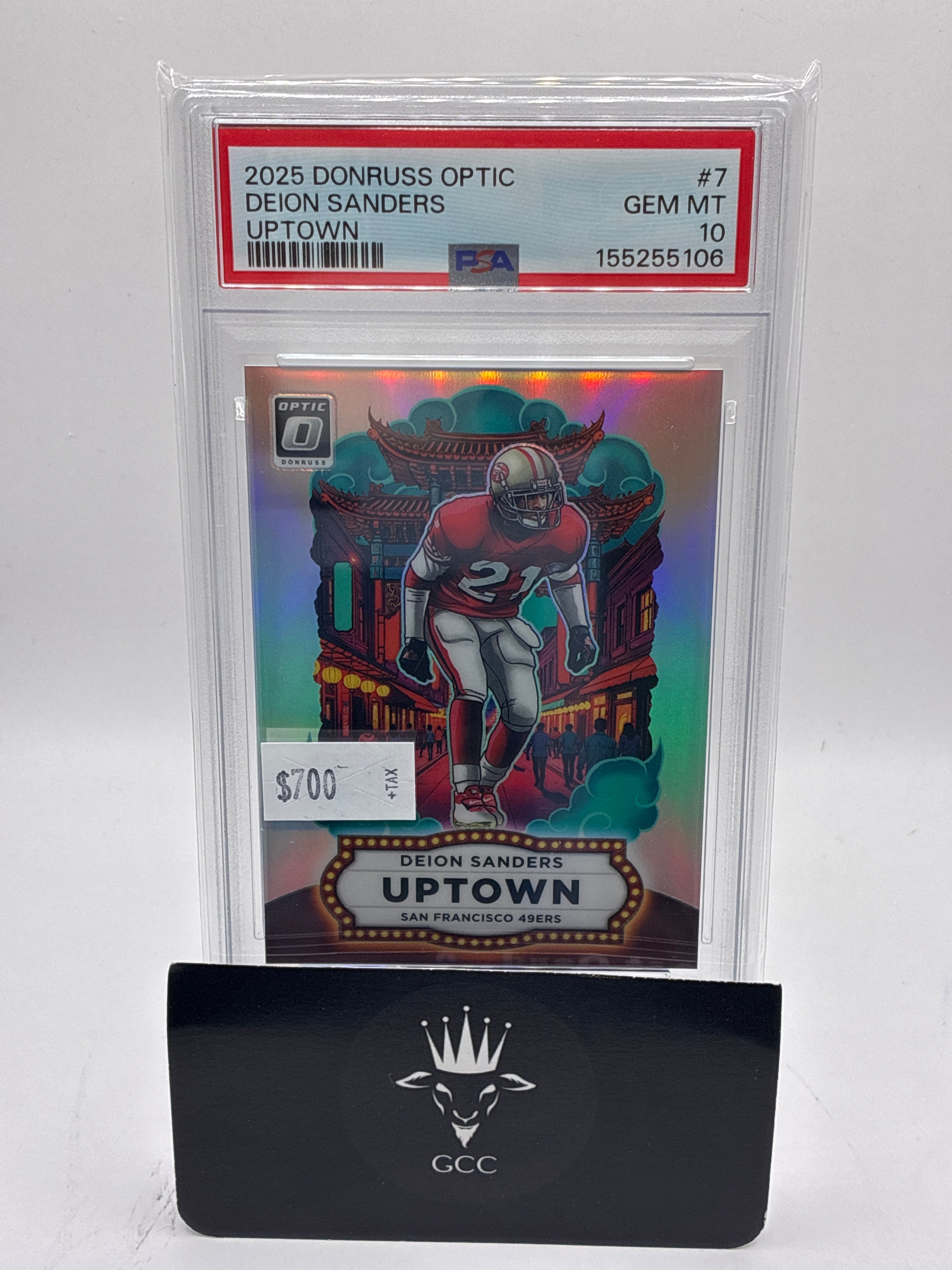 2025 Panini Donruss Optic Uptown Deion Sanders PSA 10
