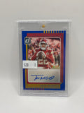 2025 Panini DonRuss Signature Series Trent McDuffie Autograph Blue 37/50