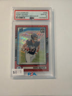 2024 Donruss Rome Odunze optic preview red wave PSA10