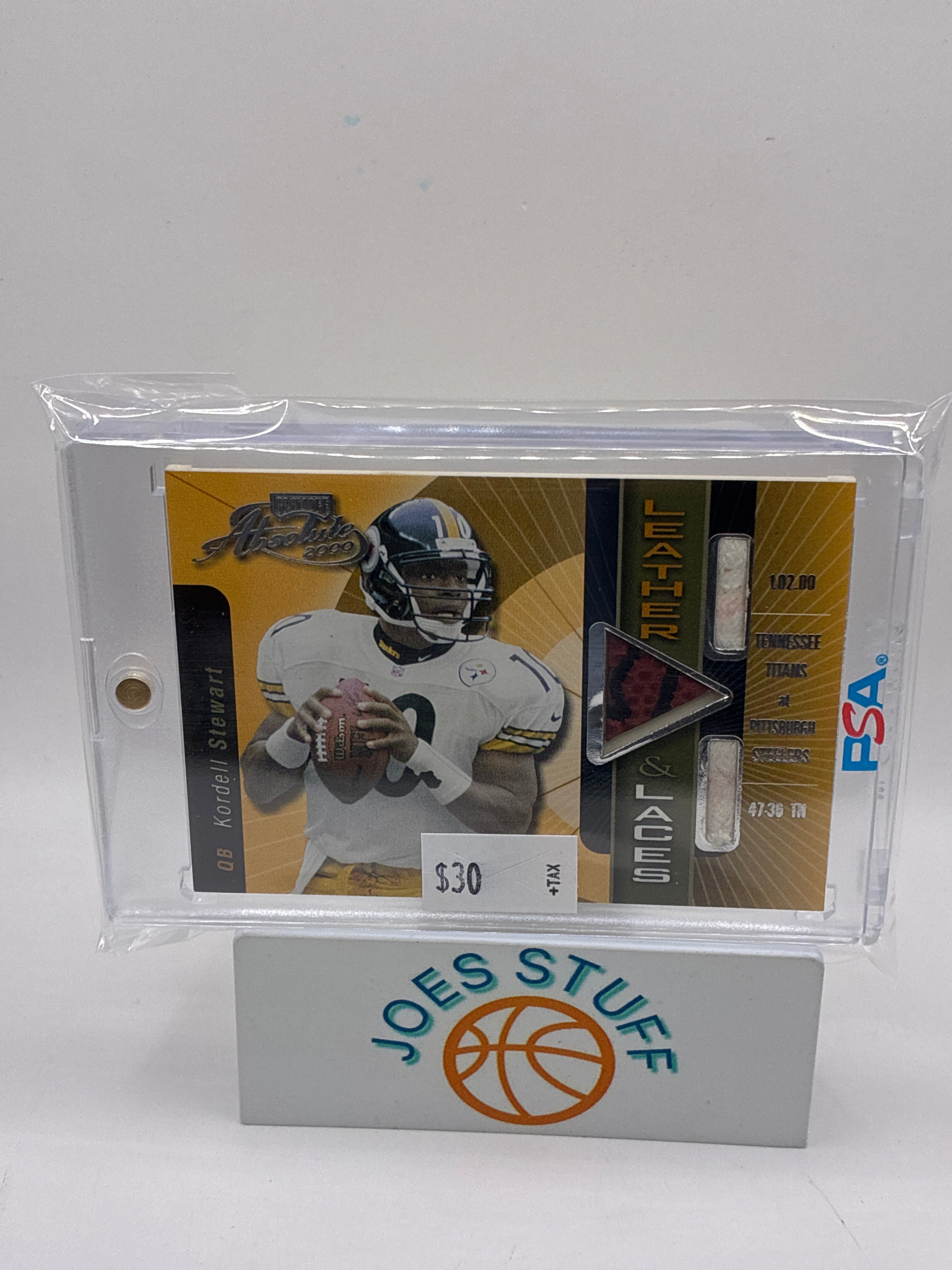 2000 Playoff Absolute Leather & Laces Kordell Stewart #KS10 Ball 05/20