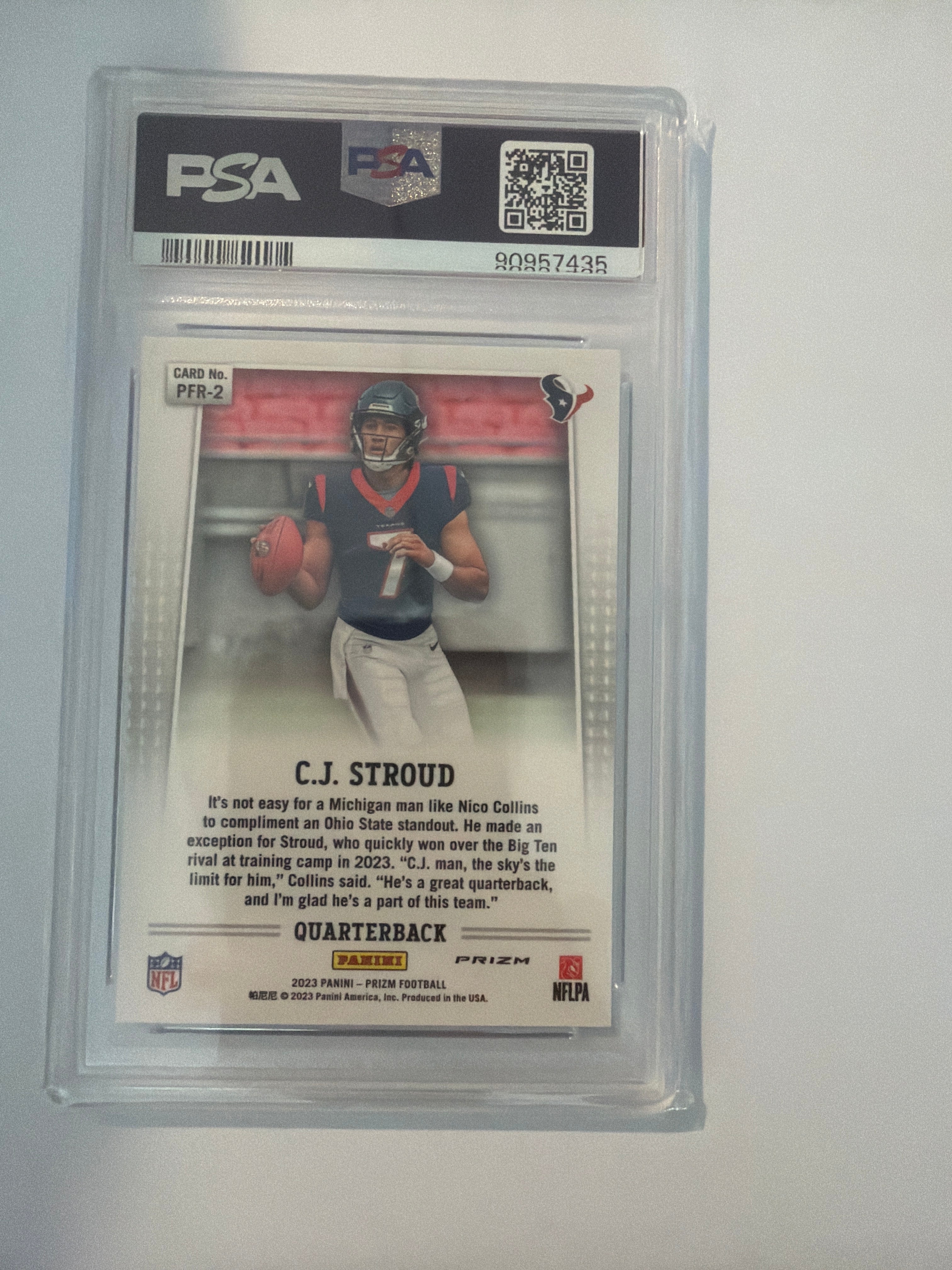 2023 Prizm CJ Stroud flashback rookie PSA10