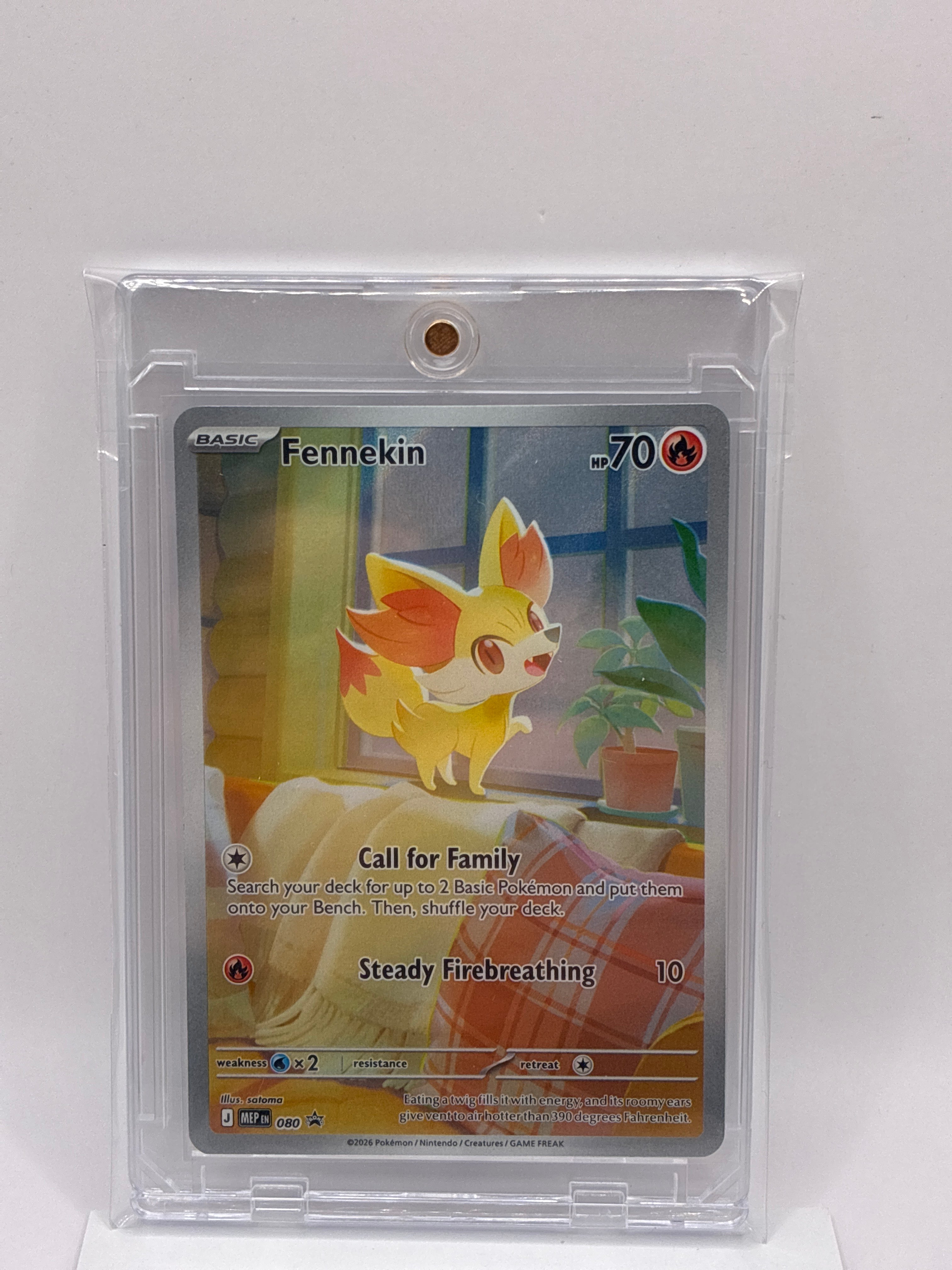 Pokémon Fennekin 080 Black Star Promo ME04