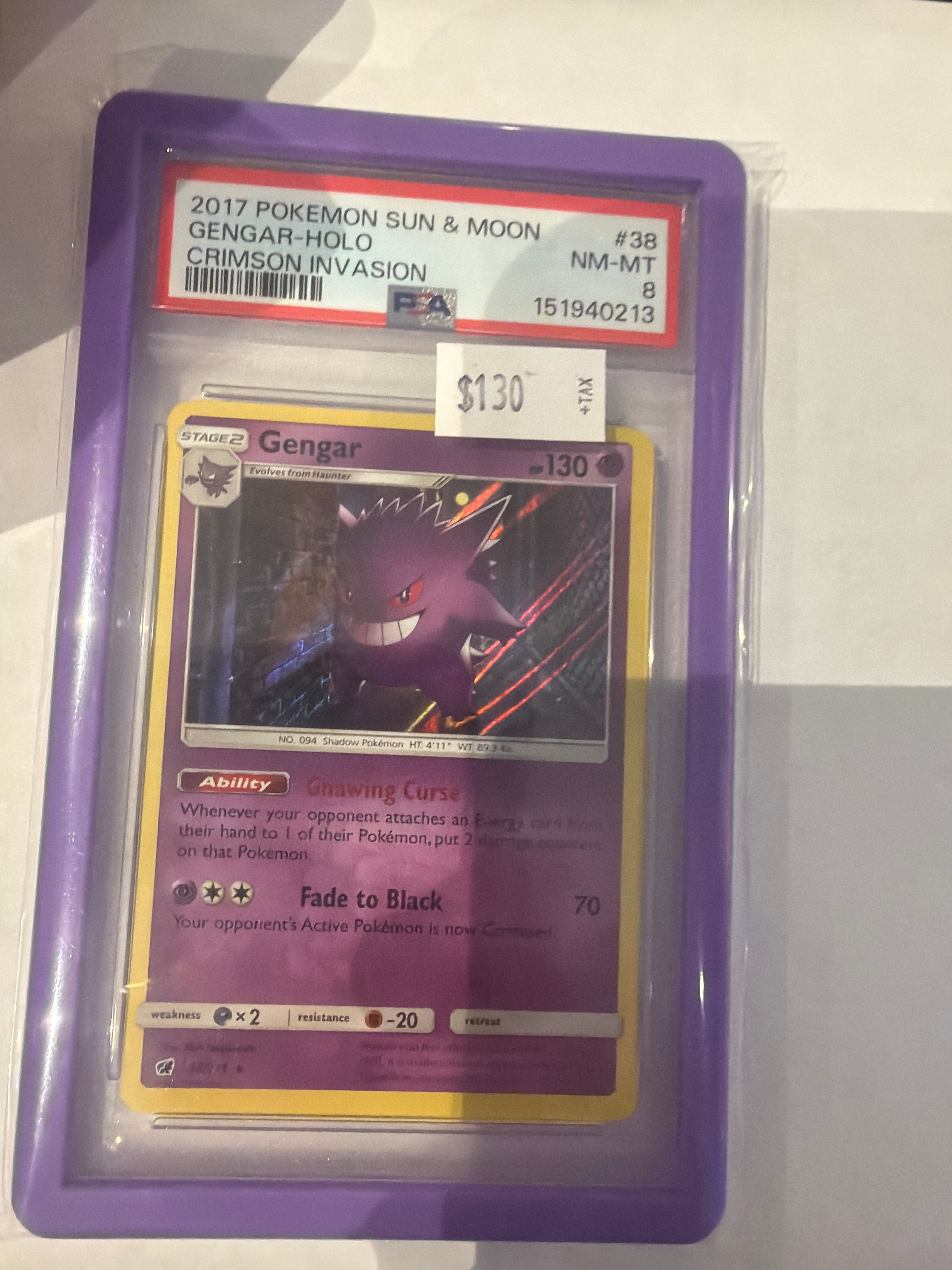 Gengar 38/111 PSA 8
