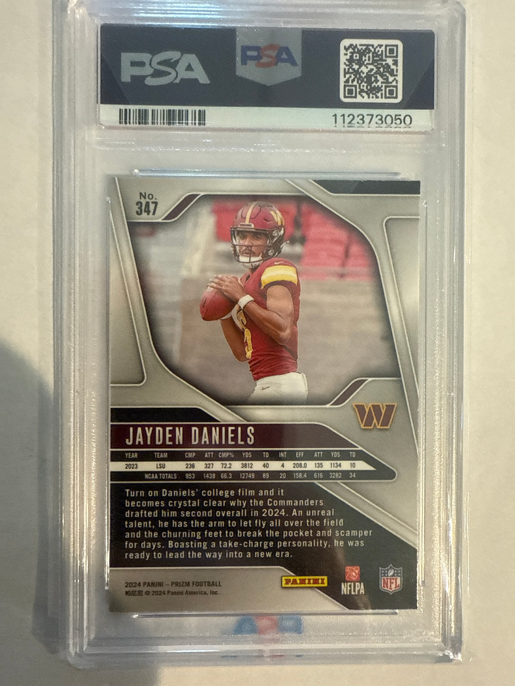 2024 Prizm Jayden Daniels PSA 10