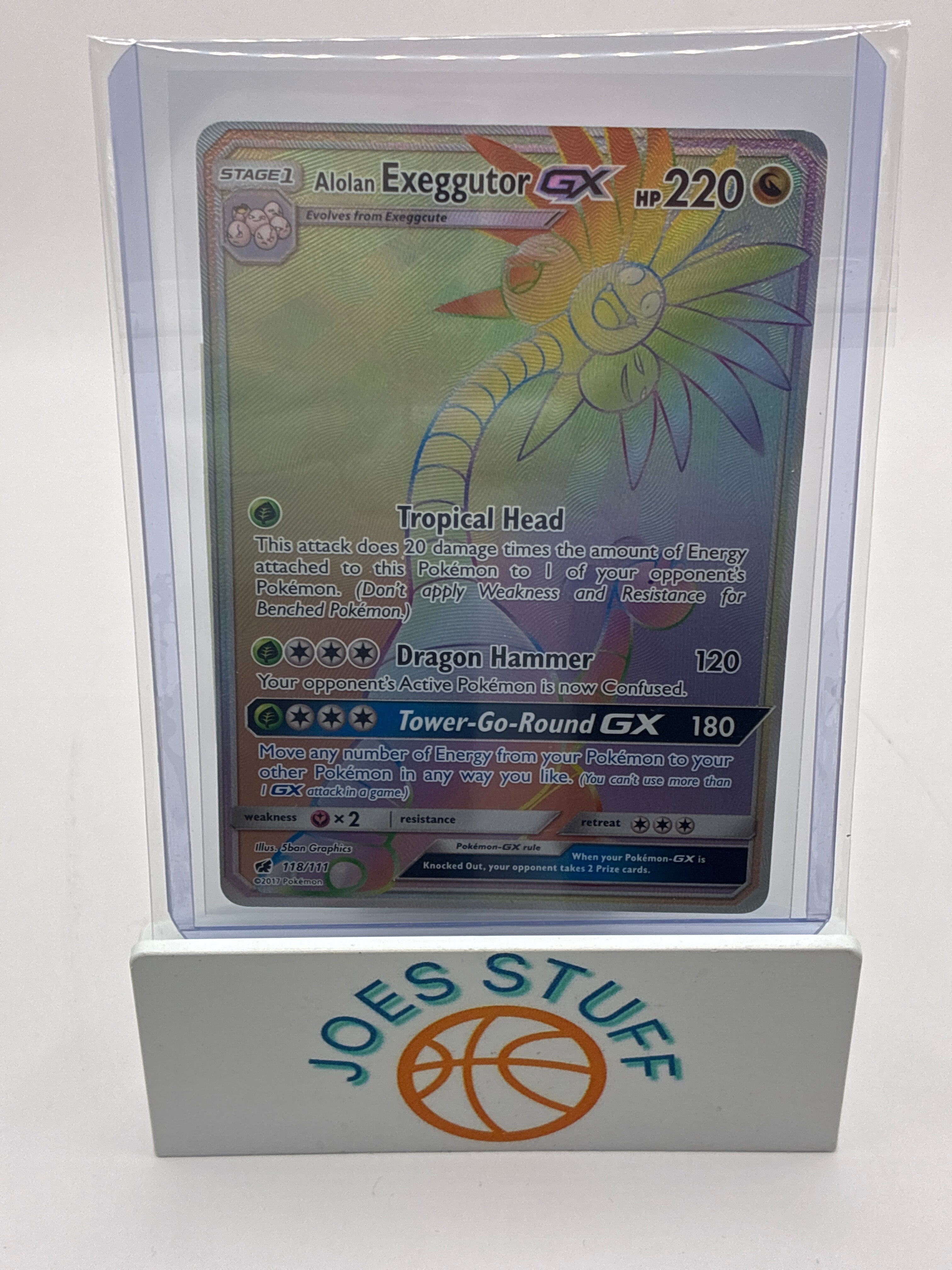 Alolan Exeggutor GX (Secret) 118/111 Sm-Crimson Invasion Holo