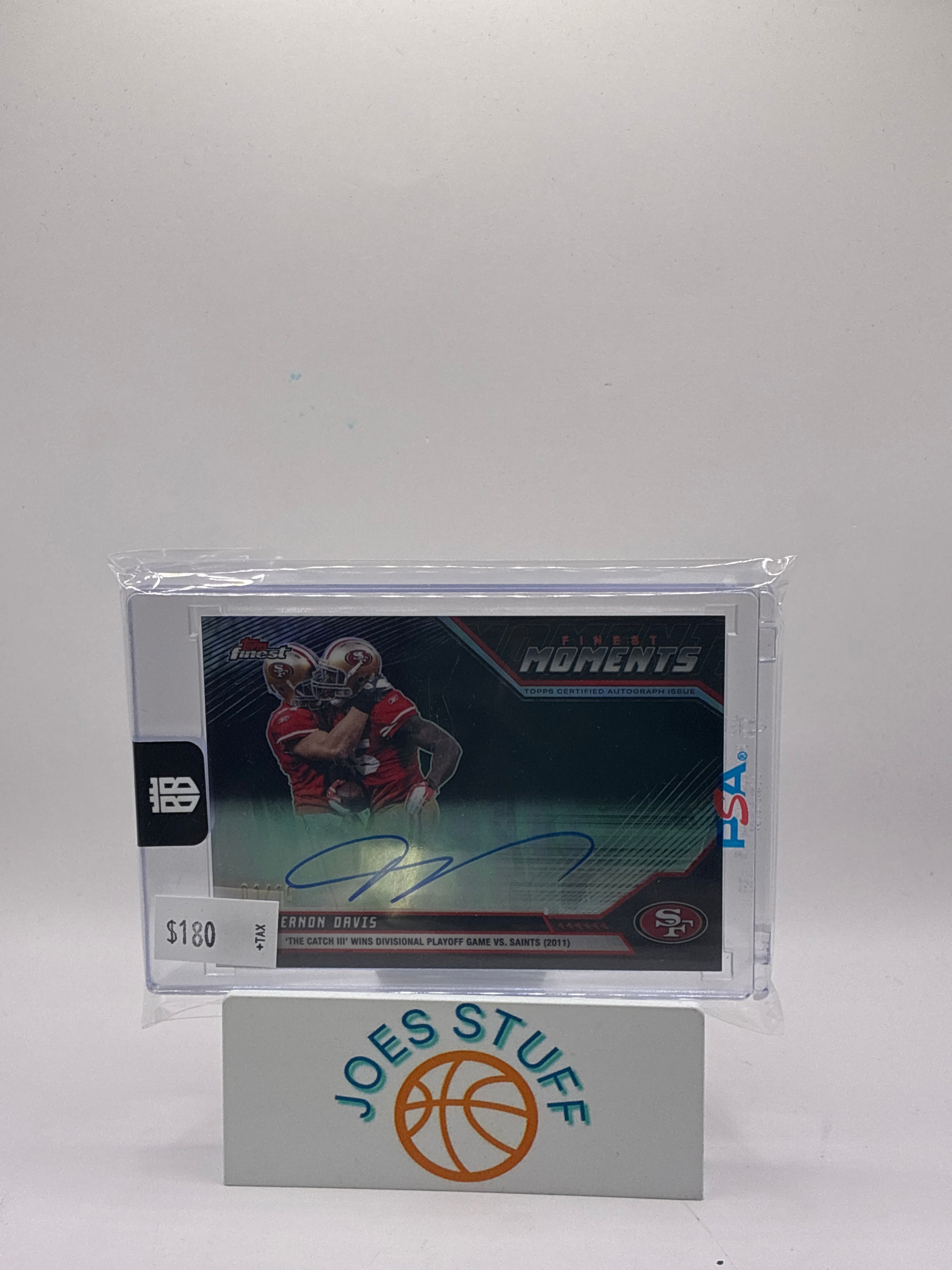 2025 Topps Finest Moments Vernon Davis Autograph 01/10