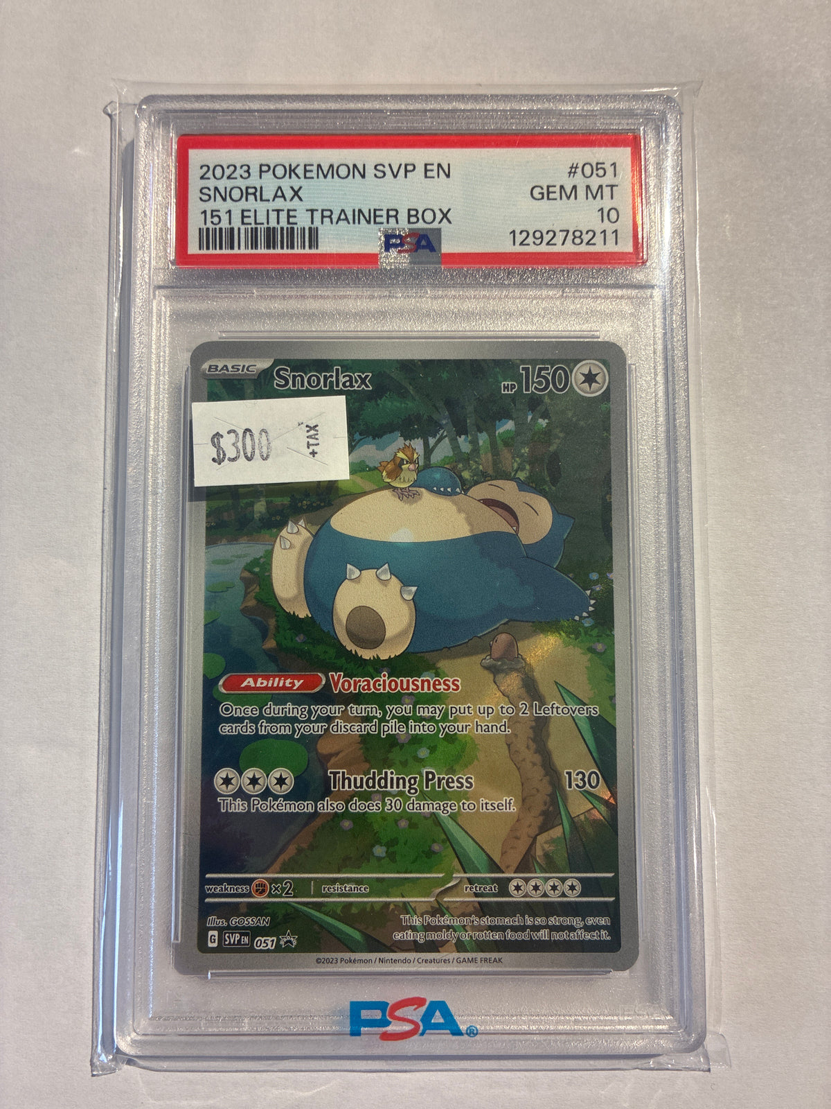 Snorlax 051 promo PSA 10