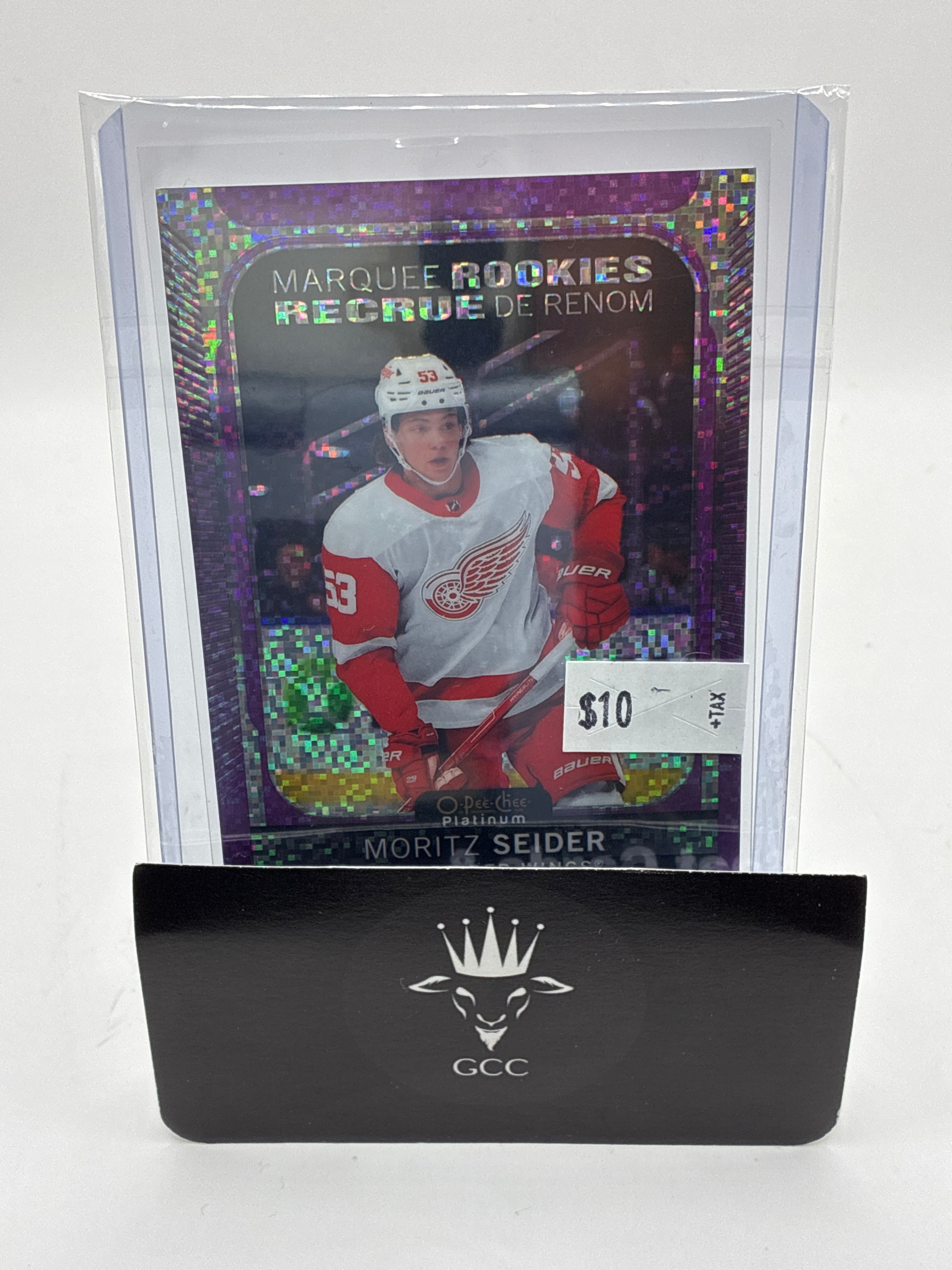2021-22 O-Pee-Chee Platinum Marquee Rookies Moritz Seider Violet Pixels 249/299