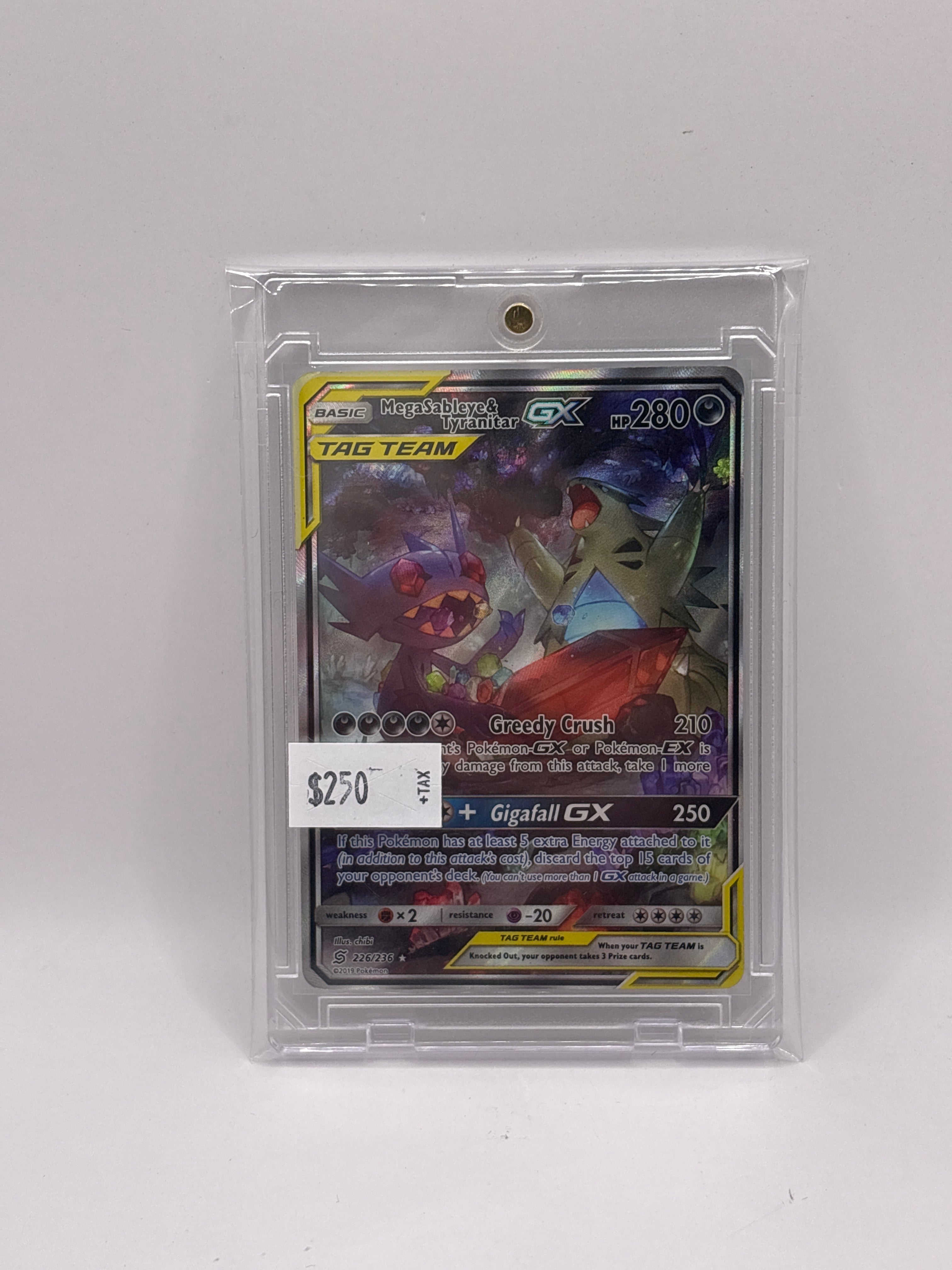Mega Sableye & Tyranitar GX (Alternate Full Art) 226/236 Sm Unified Minds Holo