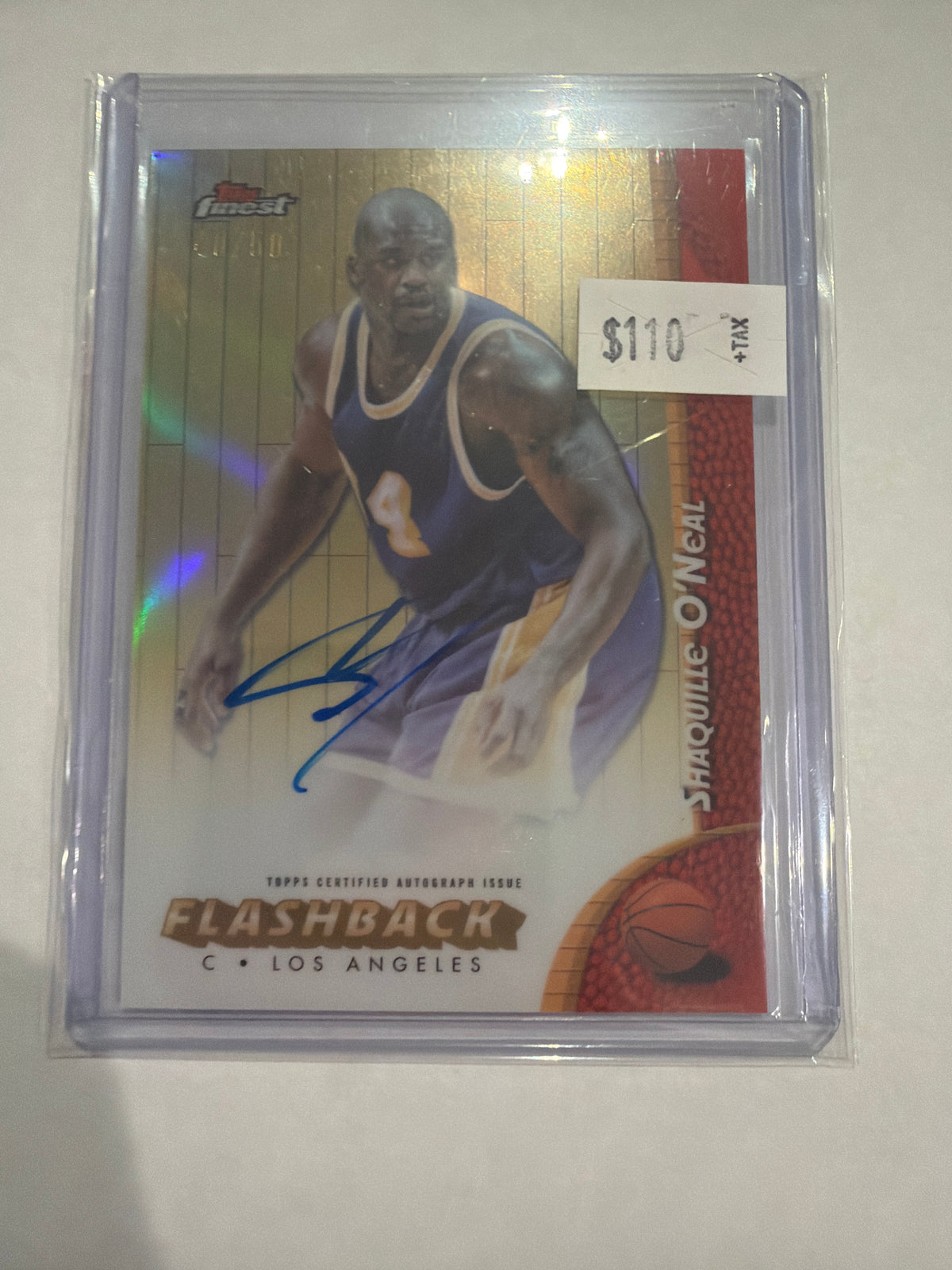 2025 Topps Finest Gold /50 Flashback Shaquille O'Neal