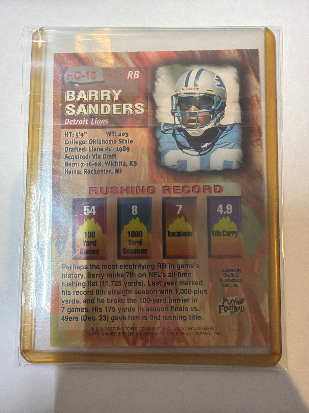 1997 High octane Barry sanders