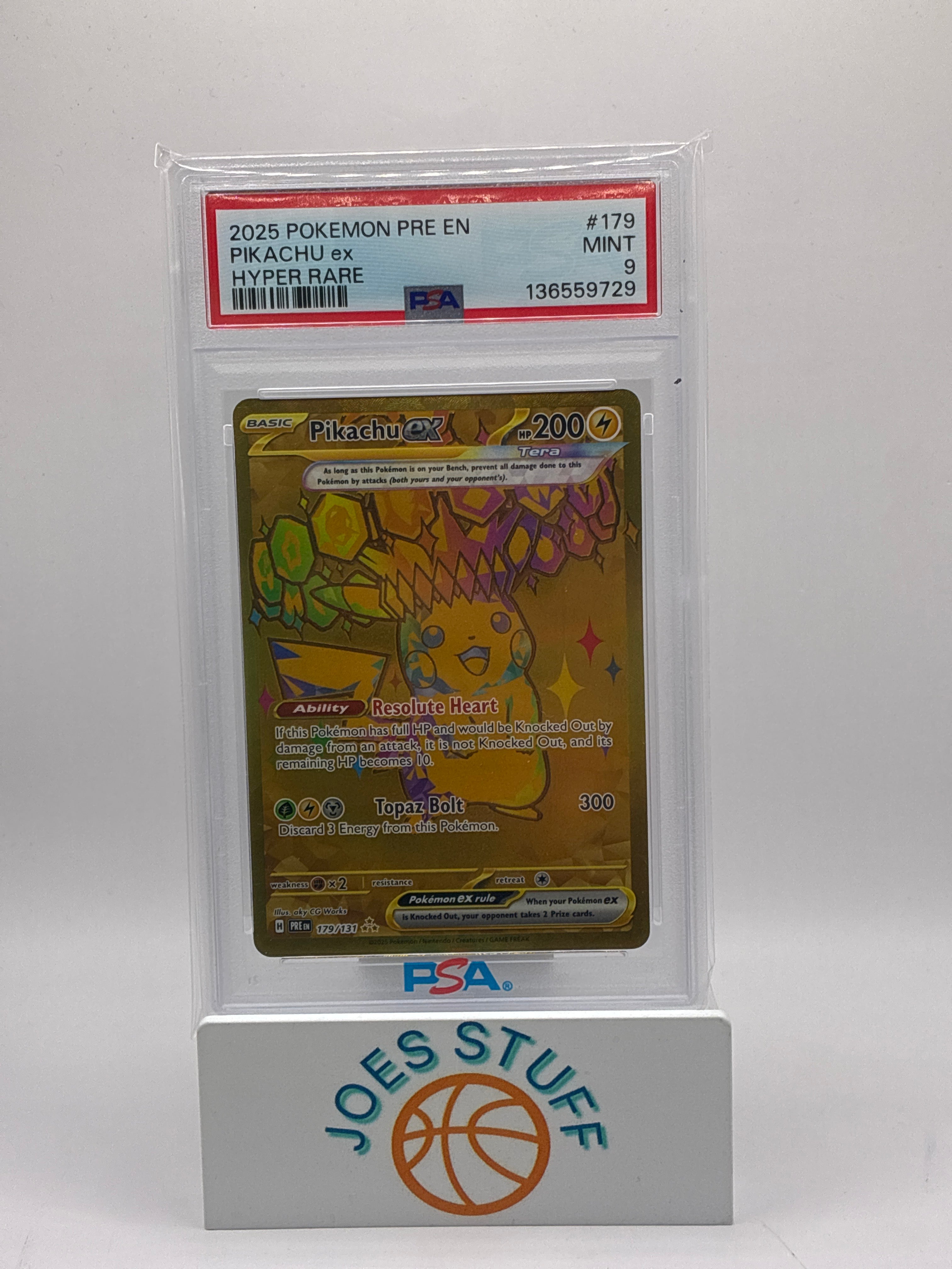 Pikachu ex 179/131 Sv: Prismatic Evolutions Holo