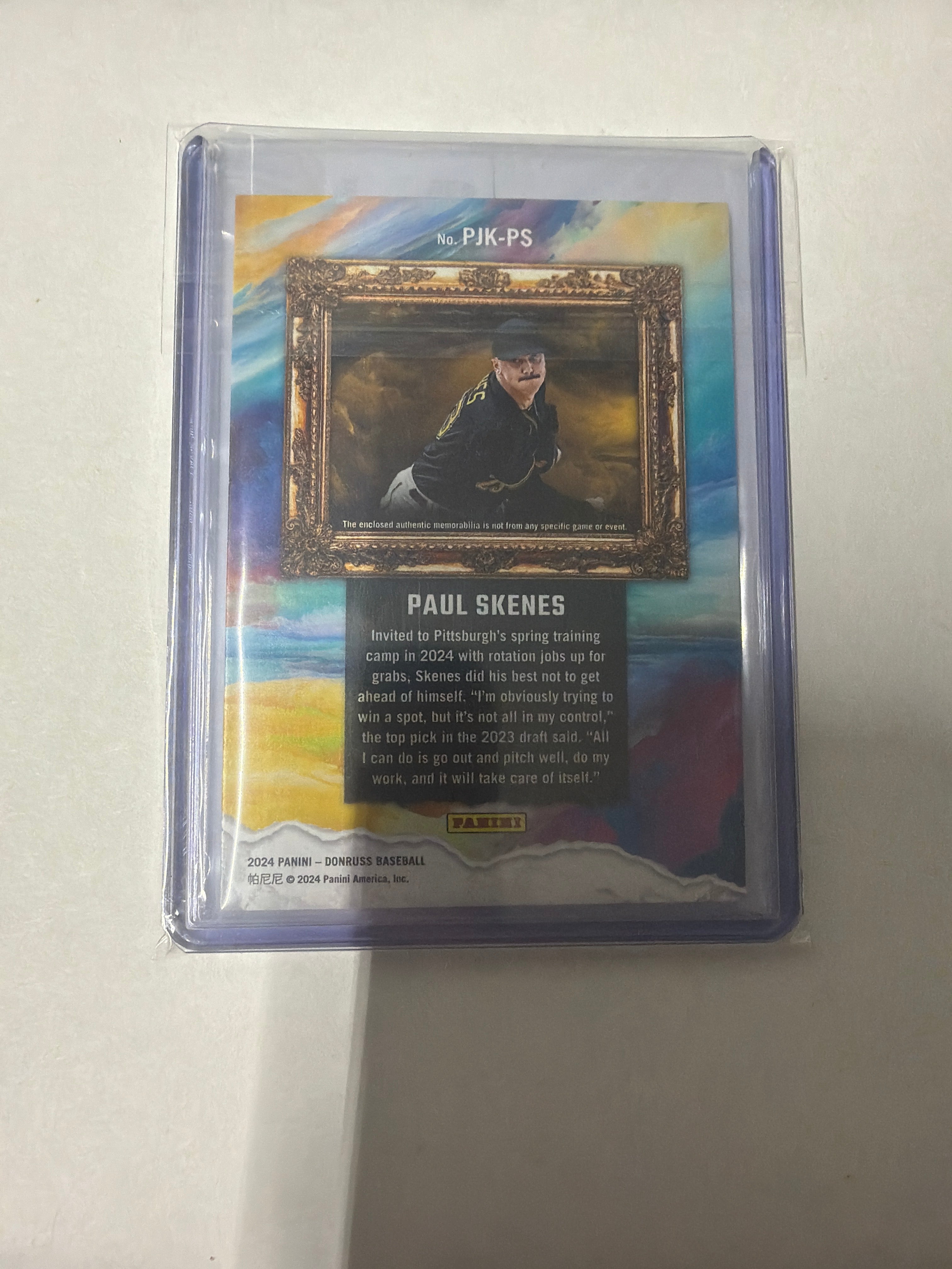 2024 Donruss prospect jersey kings Paul Skenes Donruss patch 24/99