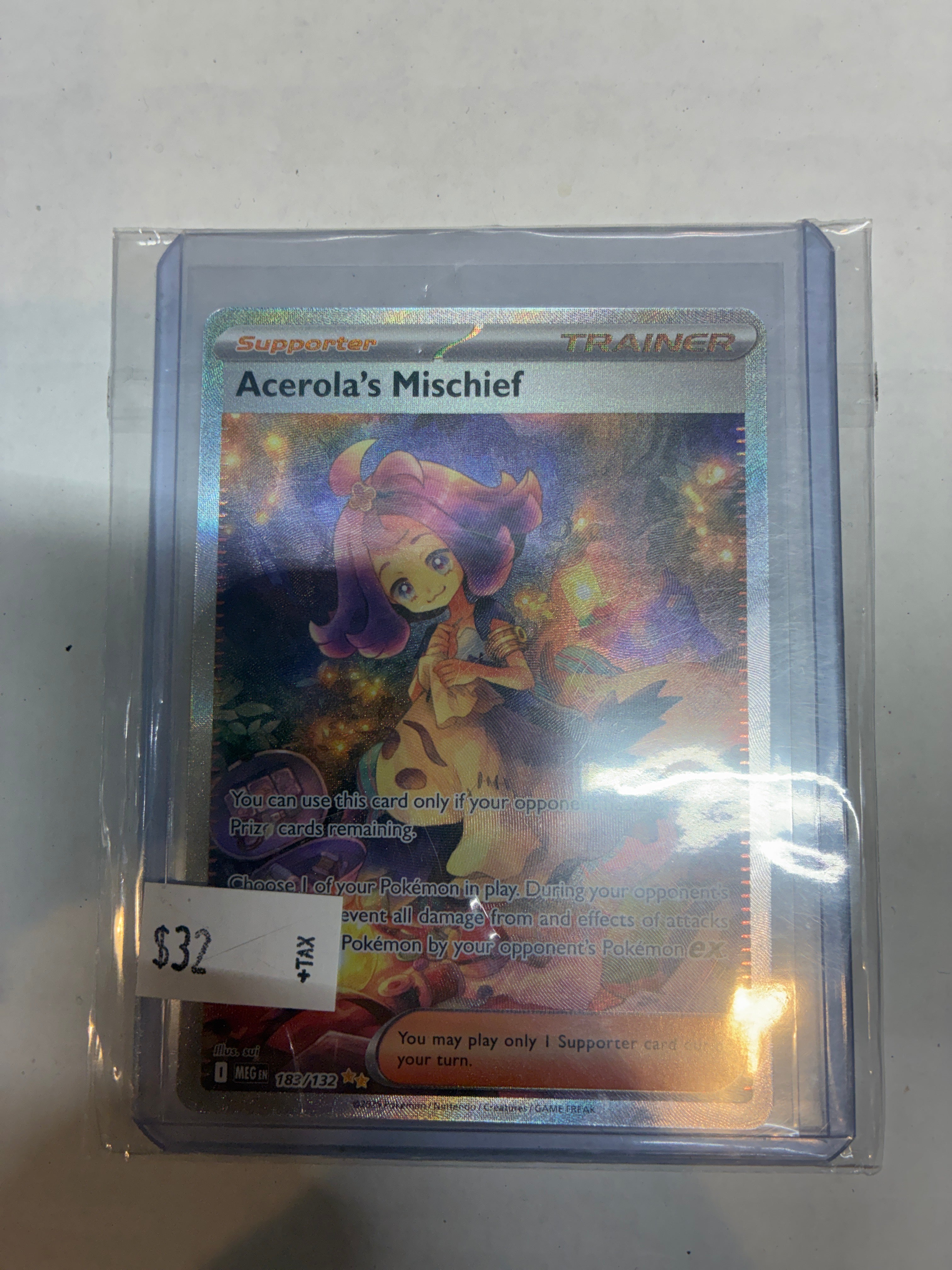 Acerola’s Mischief 183/132 Me01: Mega Evolution Holo
