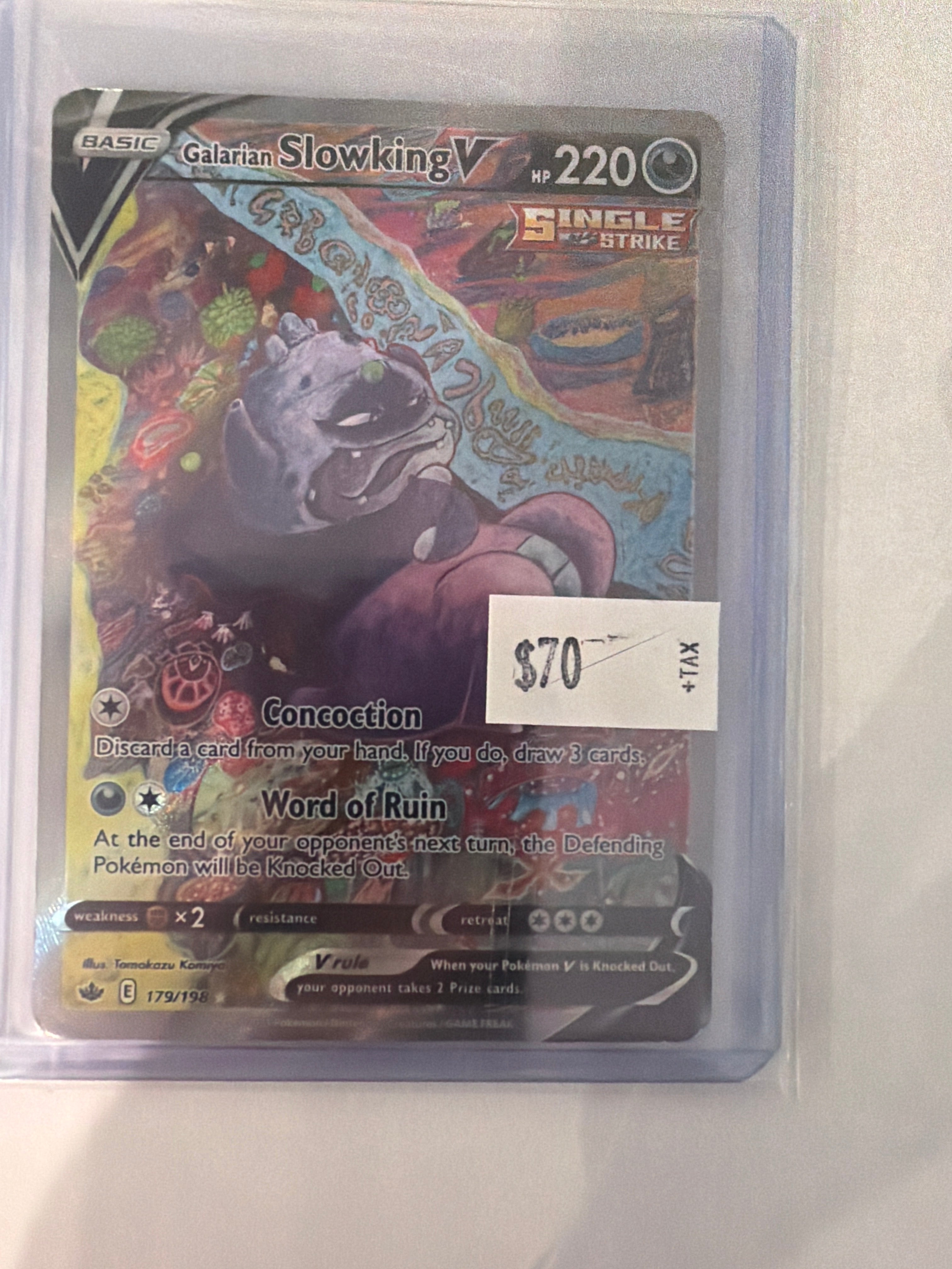 Galarian slowking V 179/198