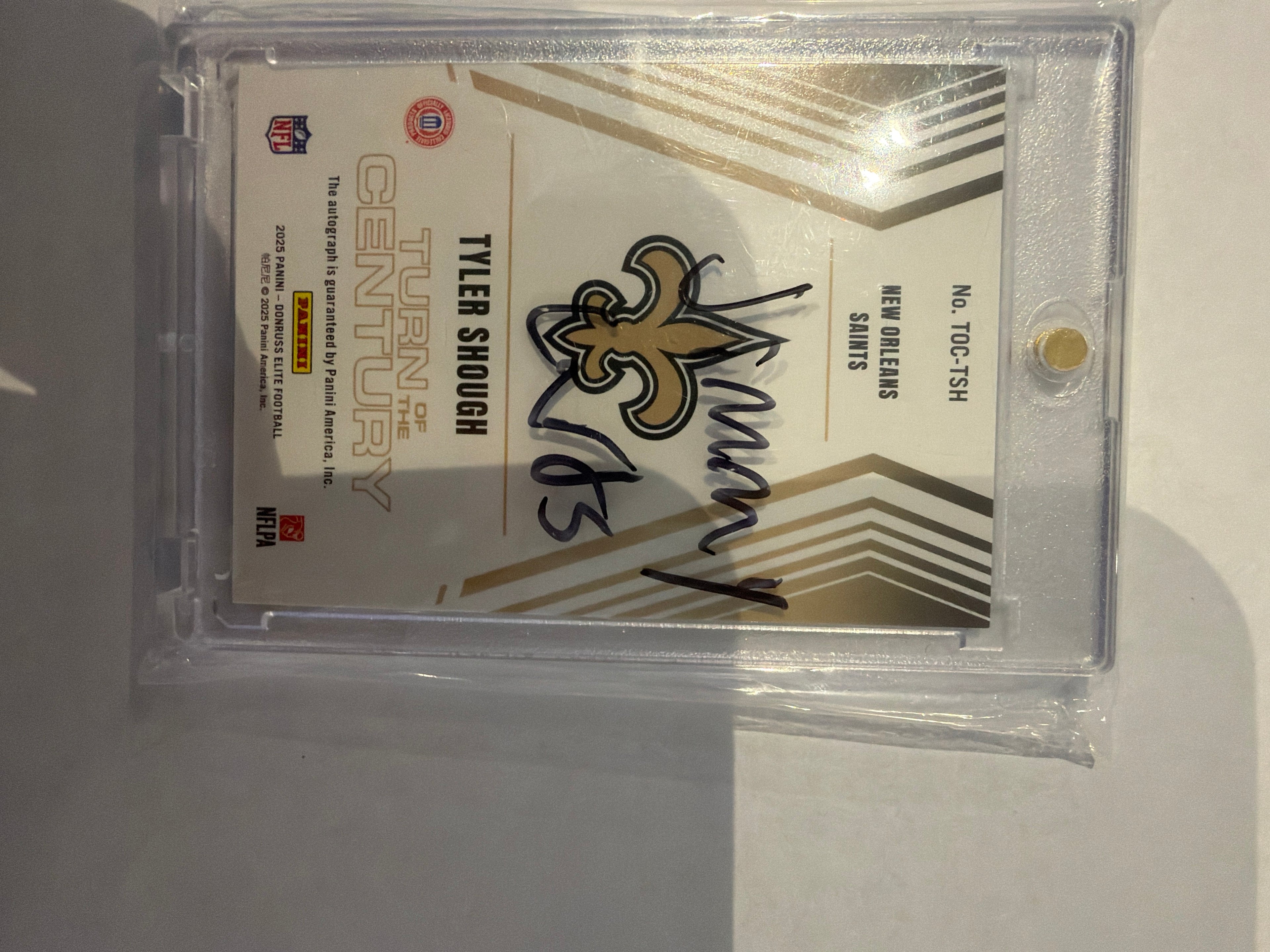 2025 Donruss elite turn of the century Tyler Shough 235/499 auto