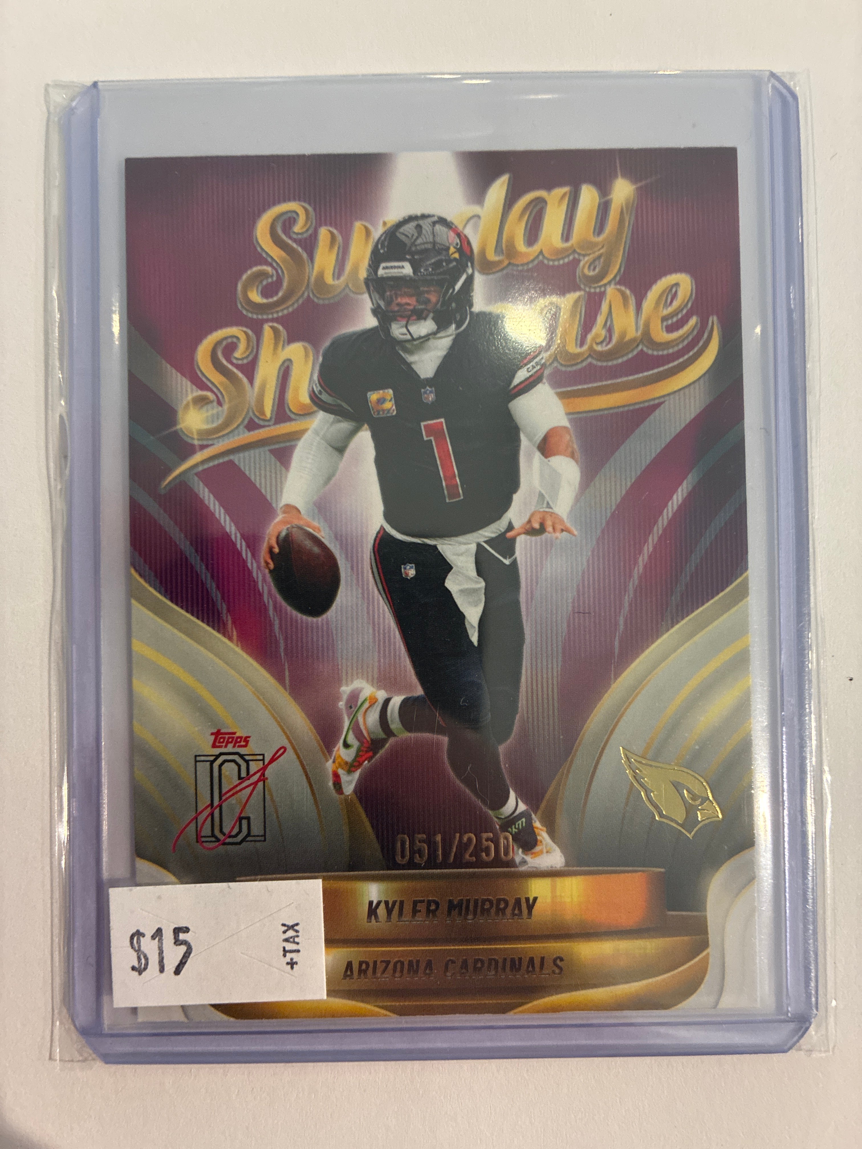 2025 Topps Signature Class Sunday Showcase Kyler Murray #SS-21 051/250