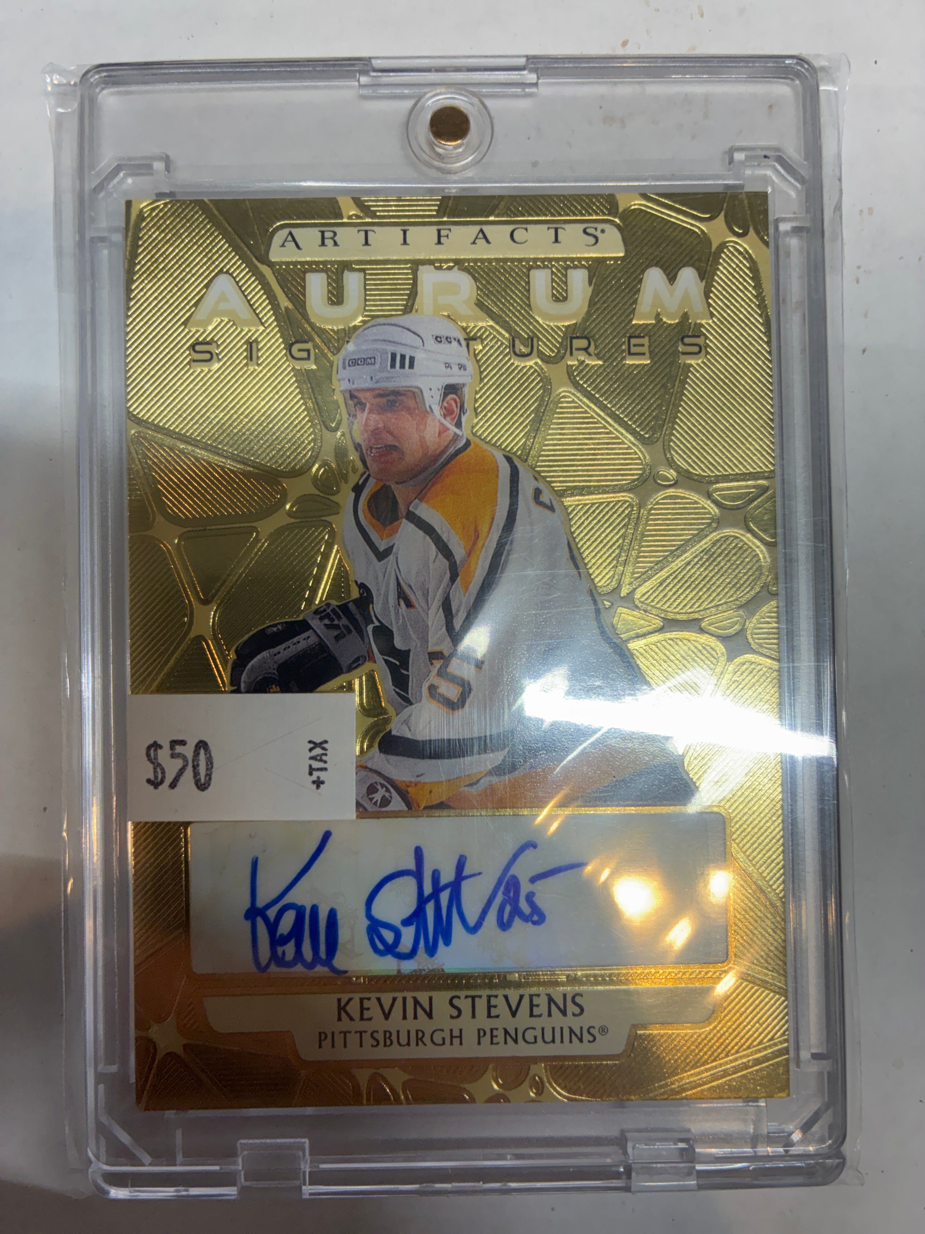 2025 Upper Deck Artifacts Aurum Signatures Greats Kevin Stevens 01/25