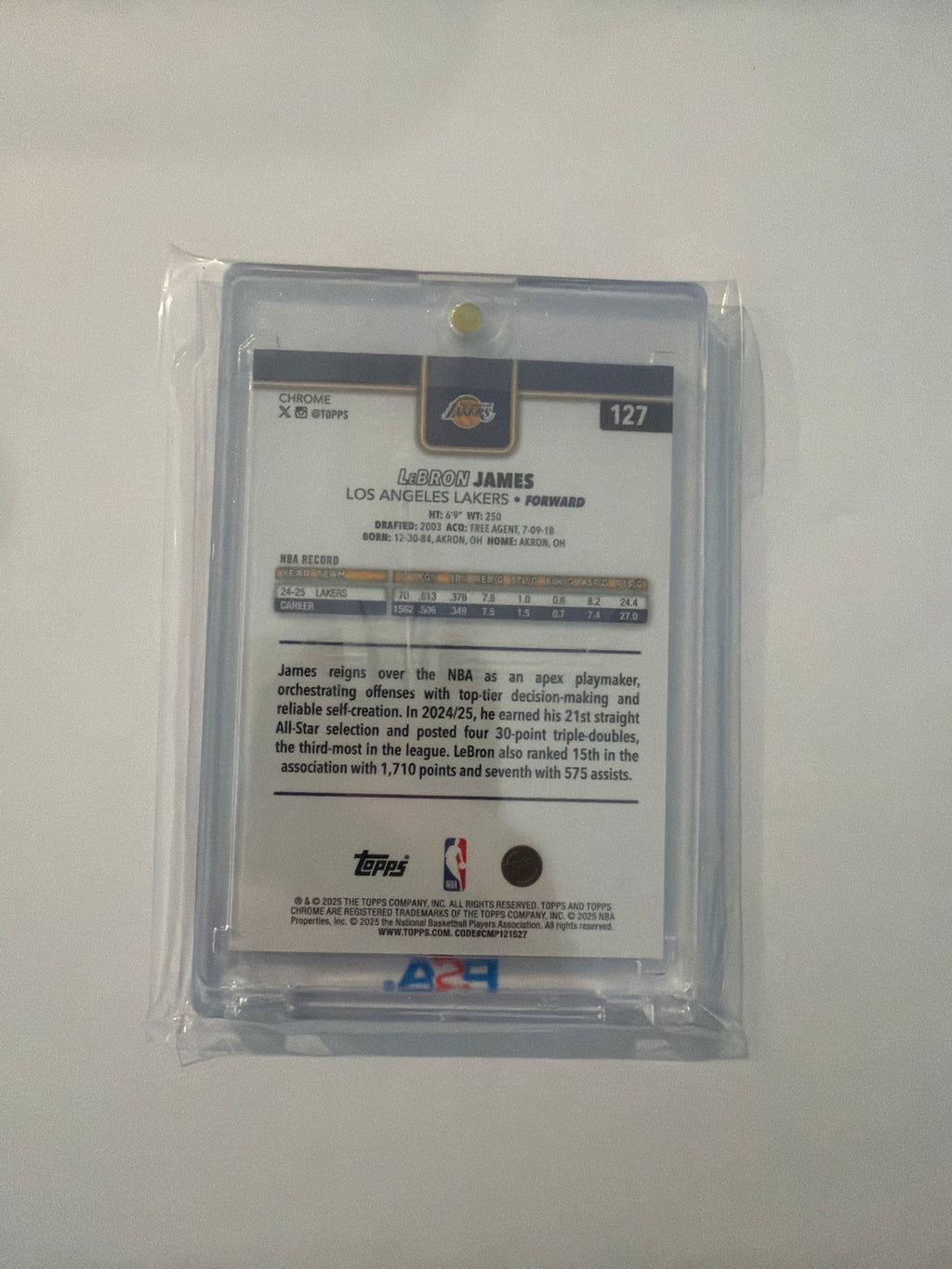 2025 Topps LeBron James xfractor