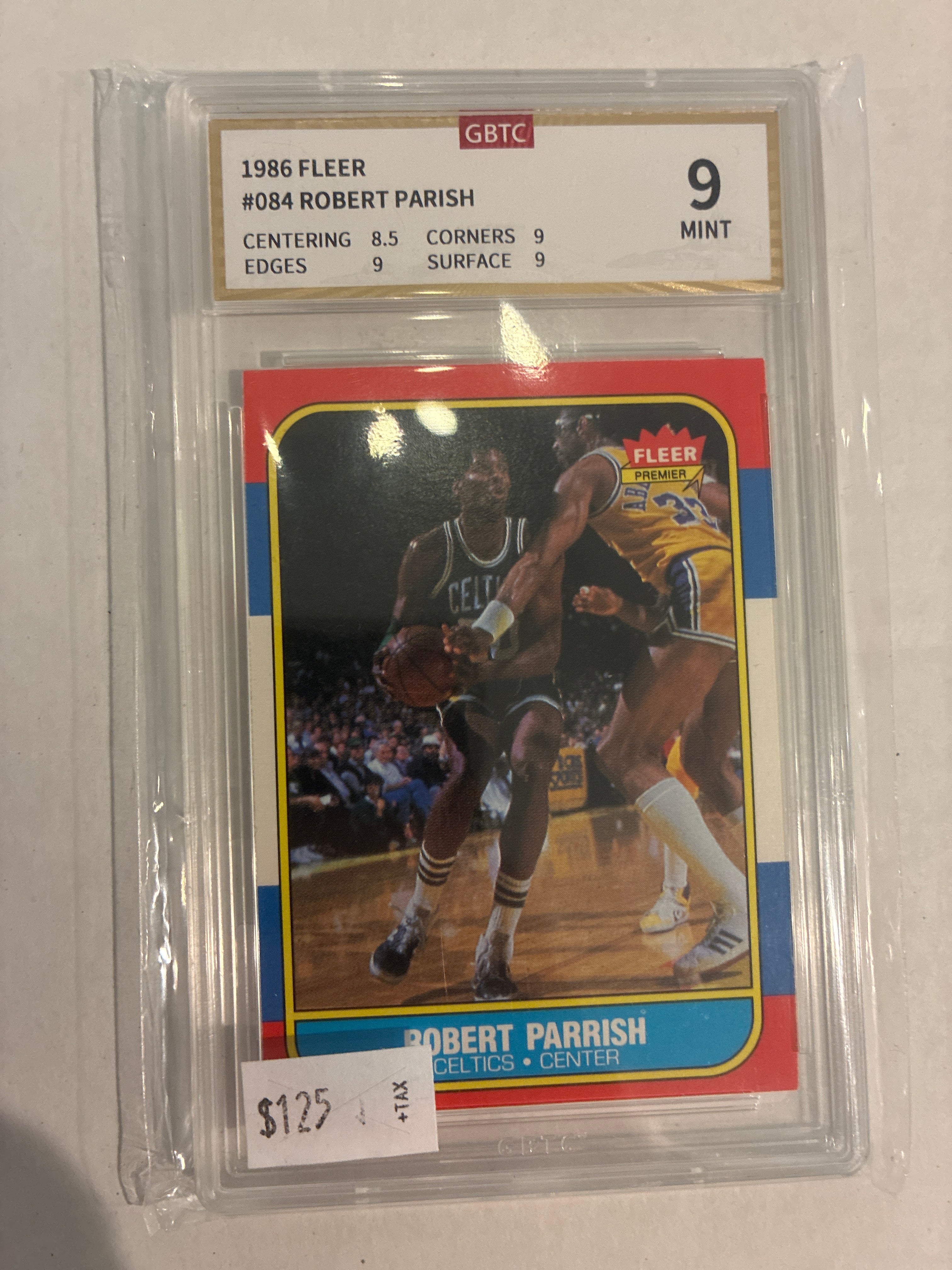 1986 Fleer Robert Parish GBTC 9