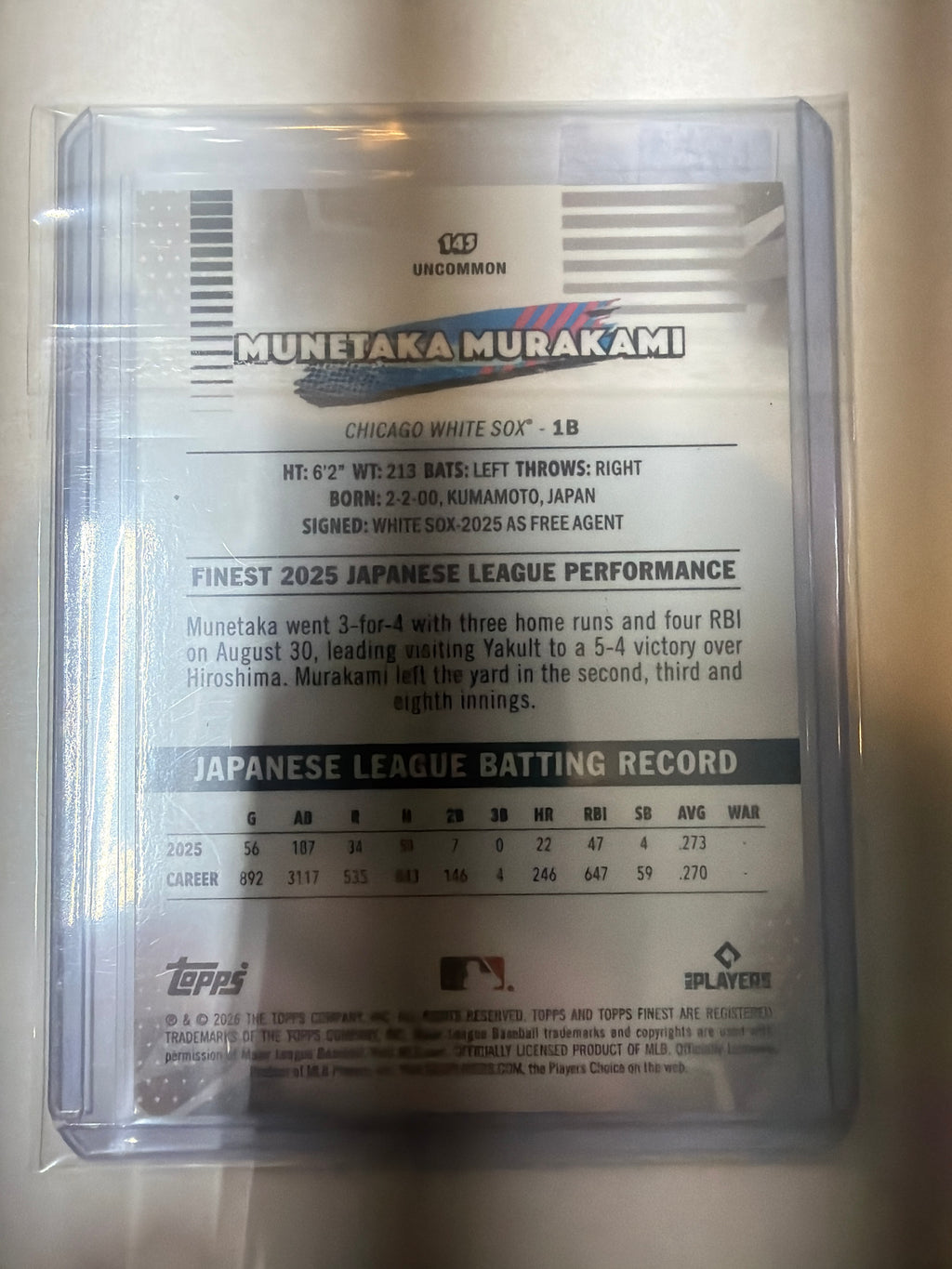 2026 Topps munetaka murakami