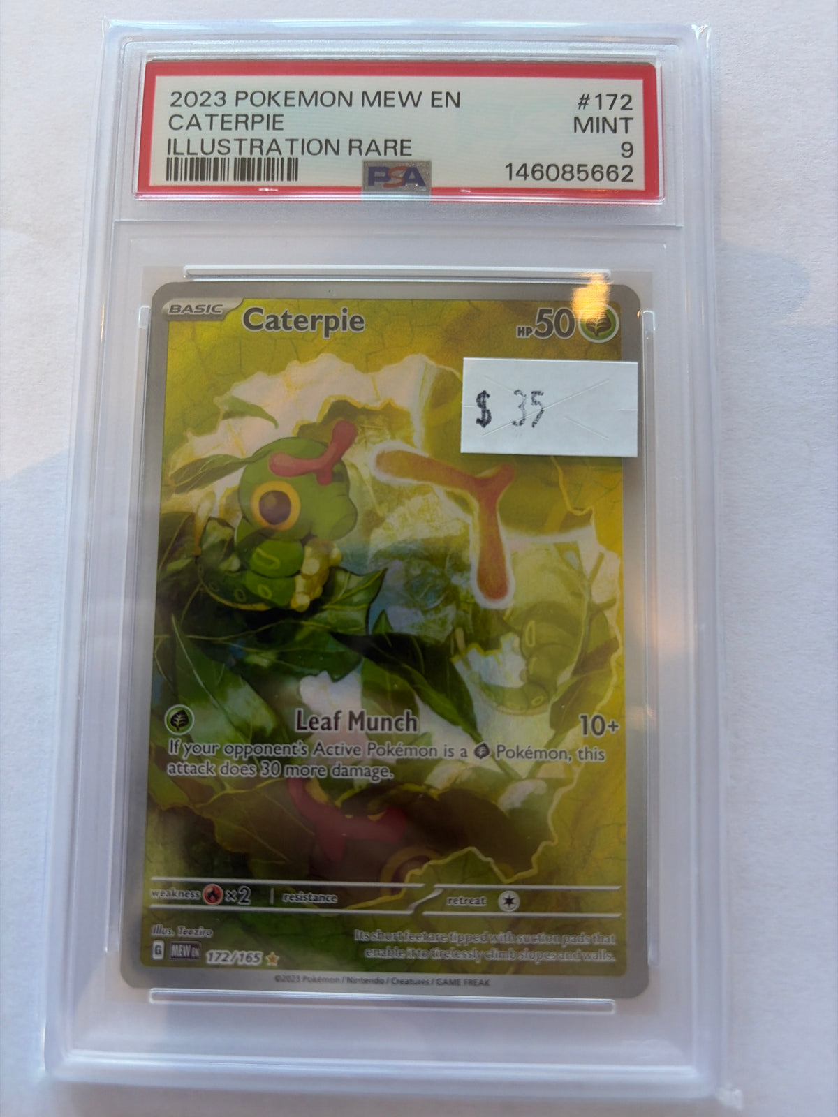Caterpie 172/165 PSA9