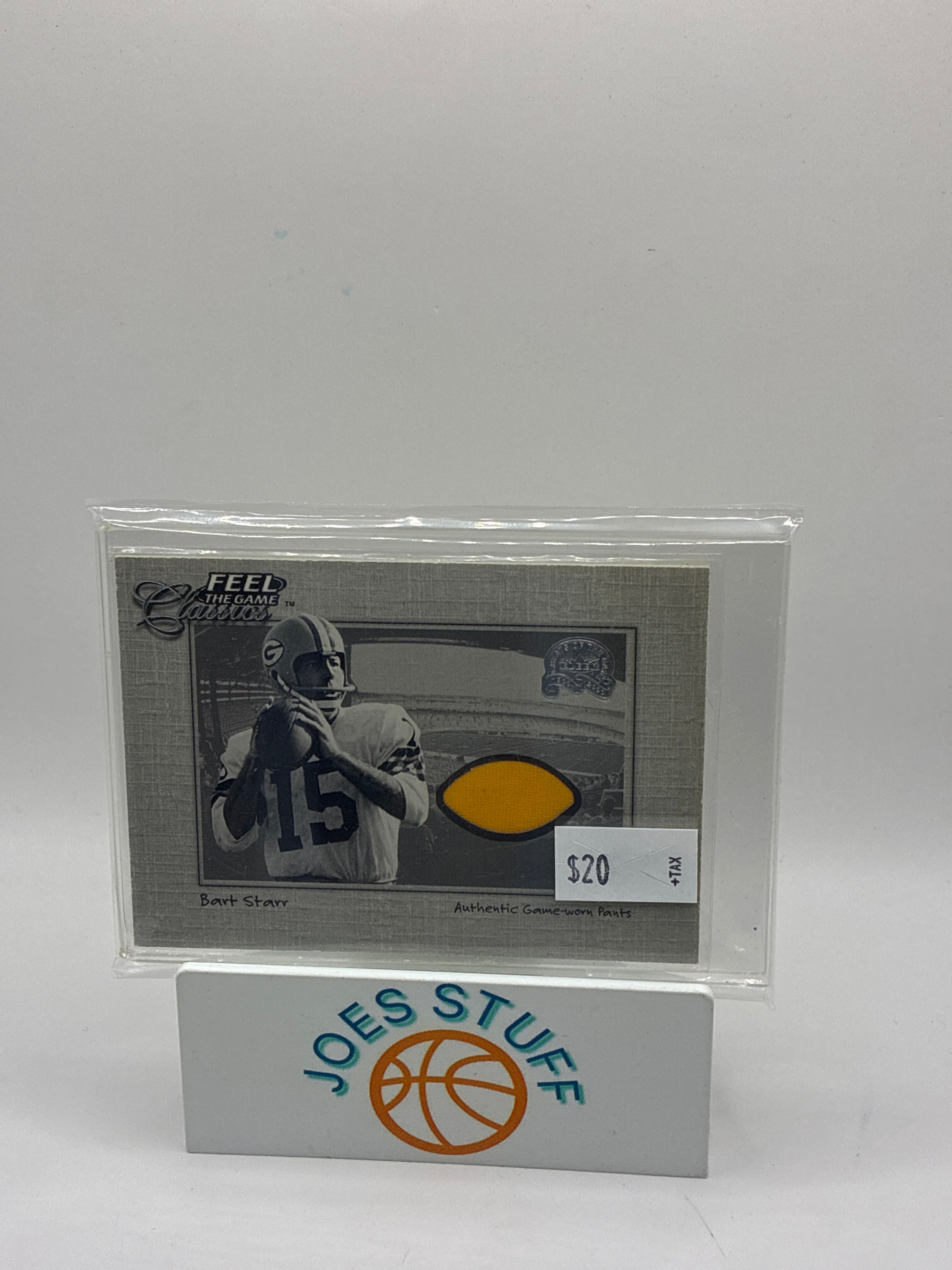 2000 Fleer Greats of the Game Bart Starr Feel the Game Classics