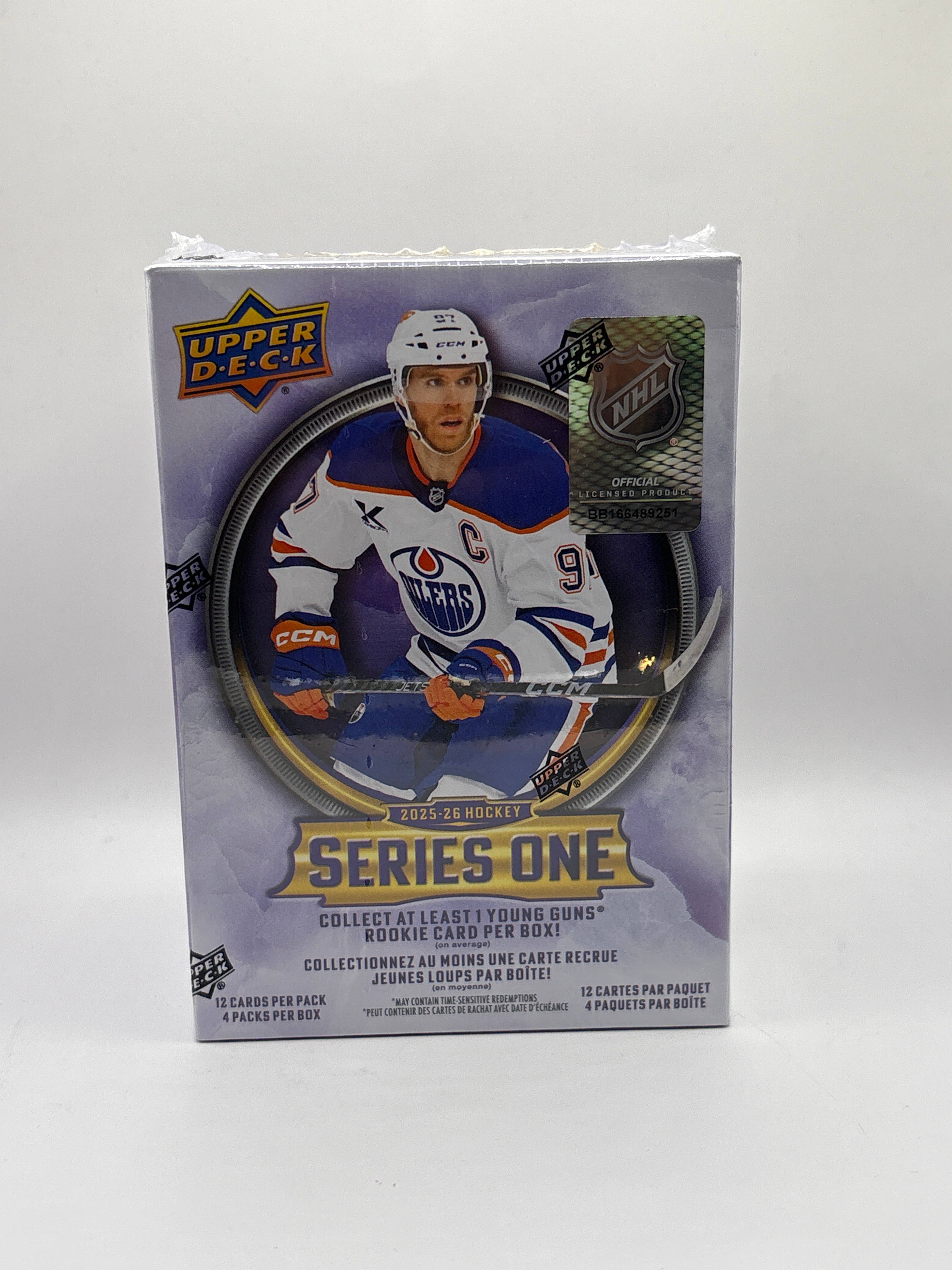 2025-26 Upper Deck Series 1 Hockey Blaster Box (4 Packs) (48 Cards)