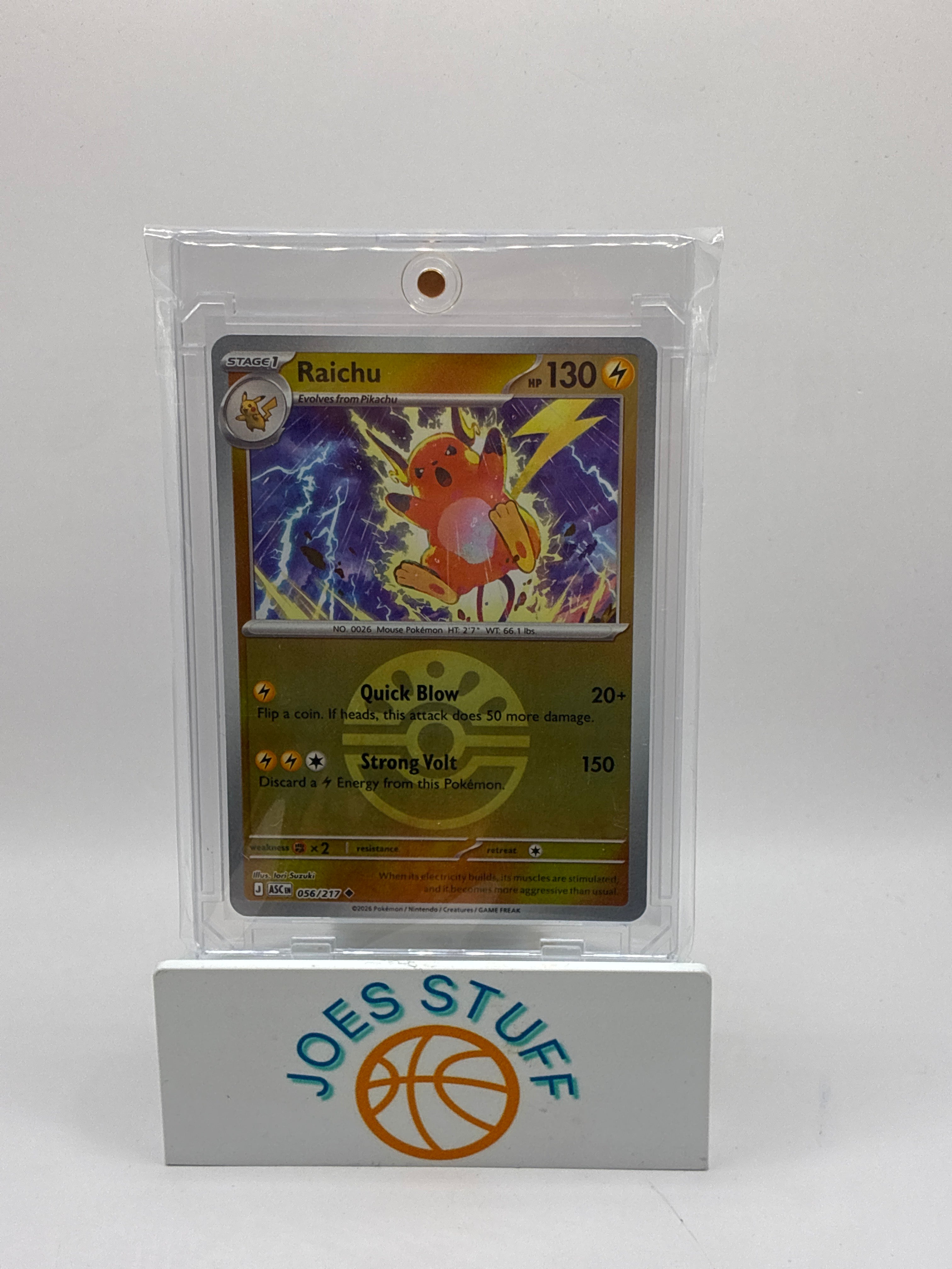 Raichu Reverse Holo ASC 56/217