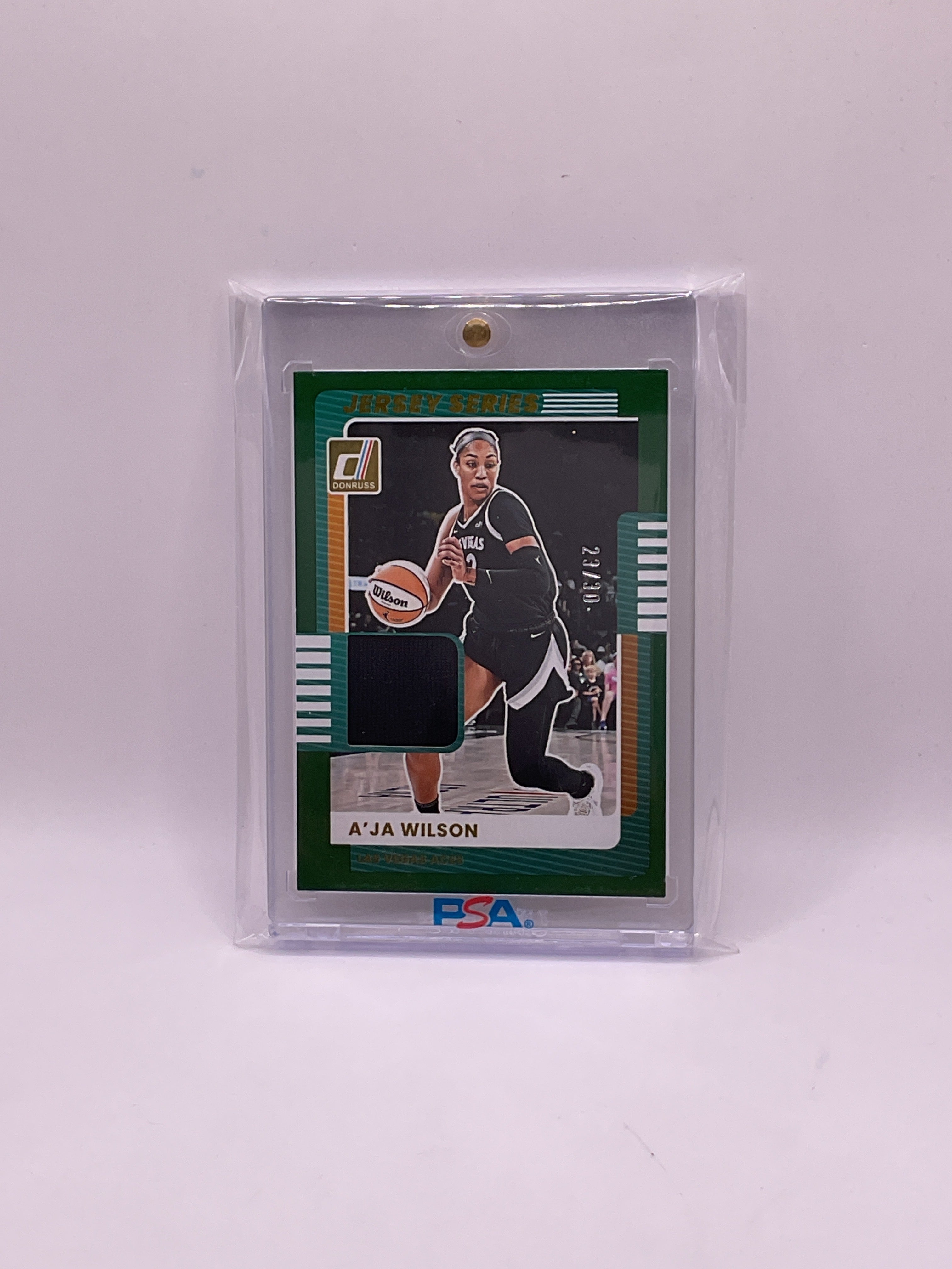 2025 Panini Donruss WNBA Jersey Series A’Ja Wilson Green 23/30
