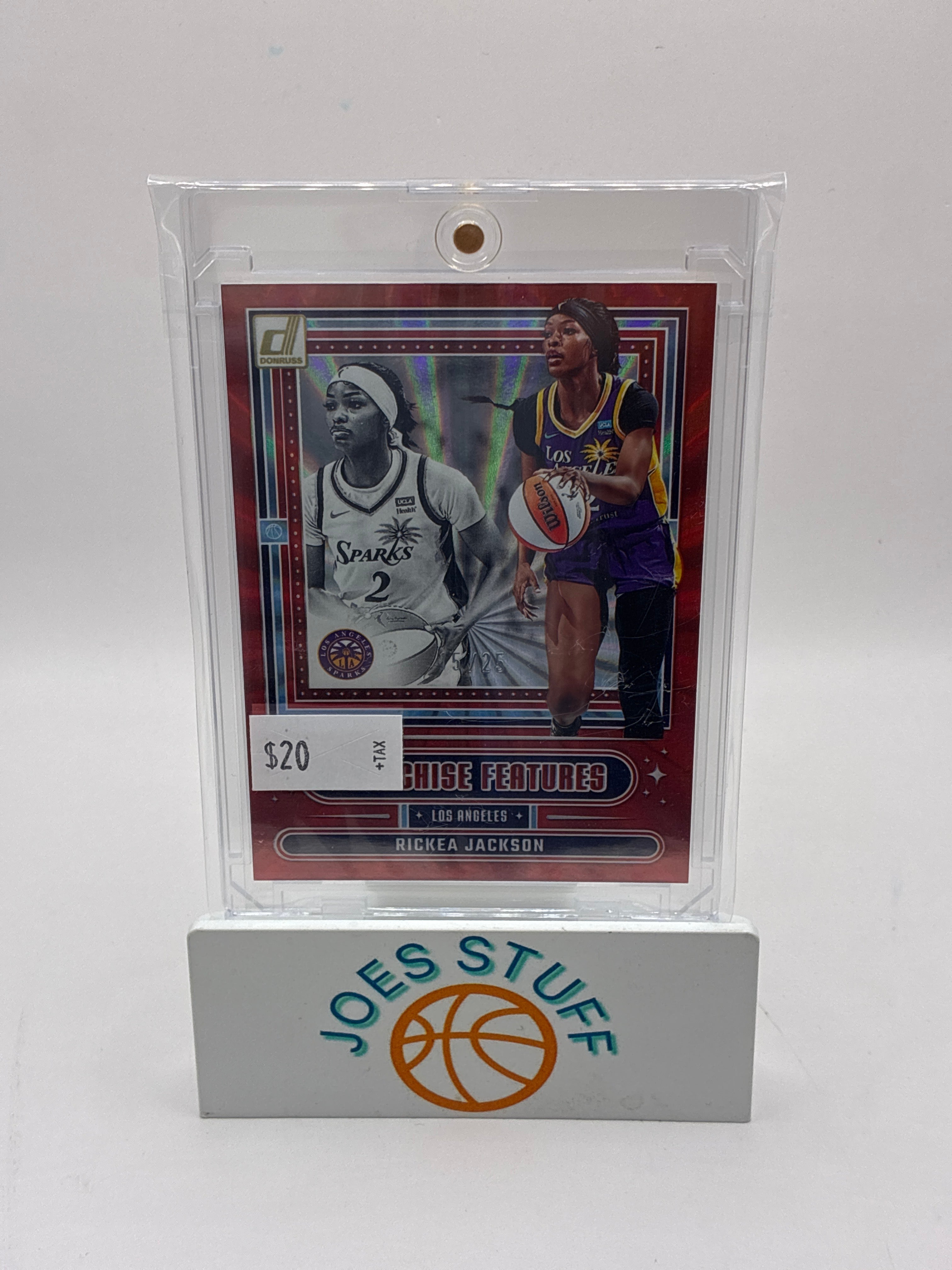 2025 Panini Donruss WNBA Rickea Jackson 15/25 Holo Red Laser