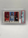 2003-04 Fleer Tradition Trio Rookie LeBron James, Dwyane Wade, Carmelo Anthony #300 PSA 9