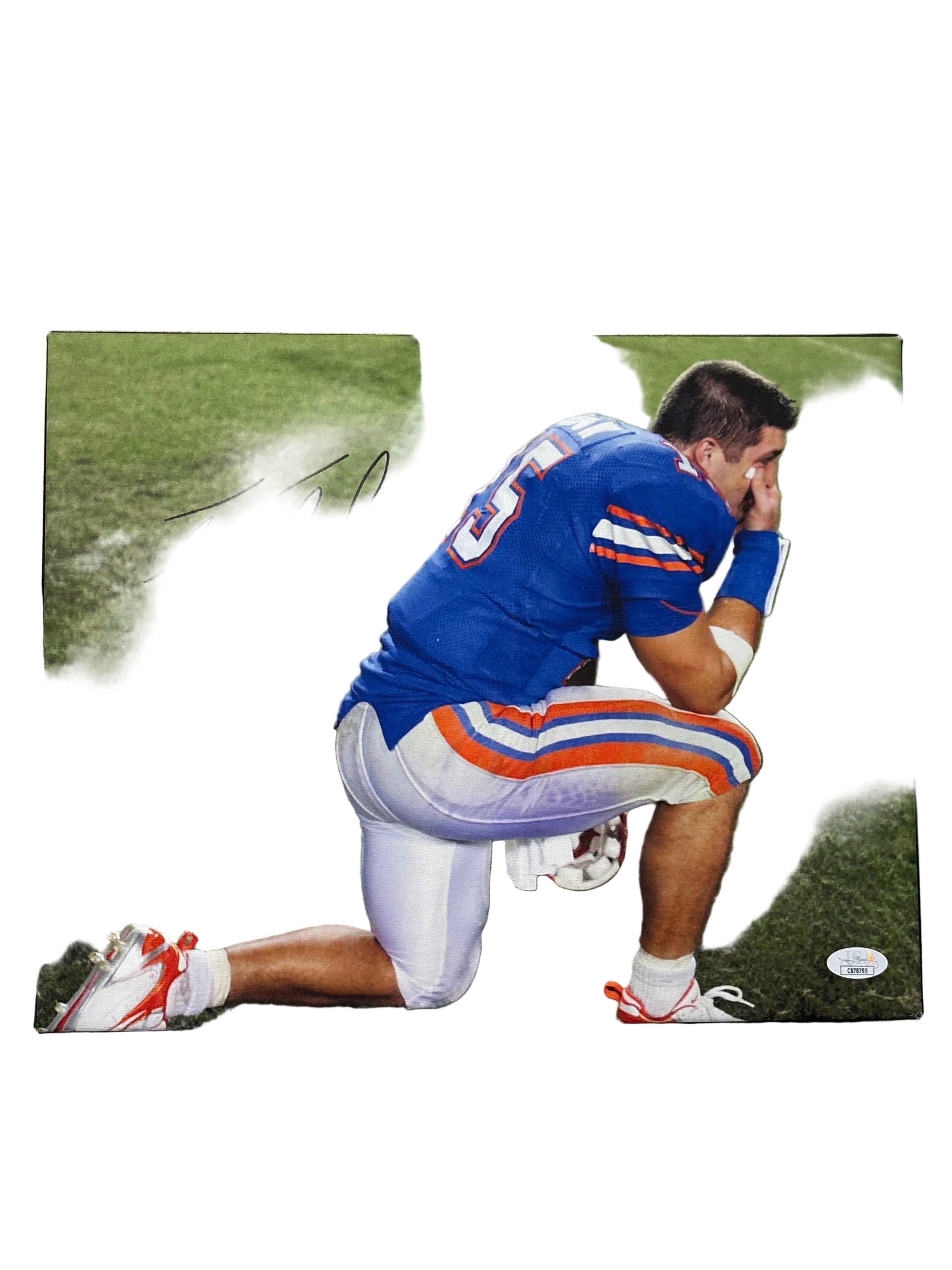 Tebow autographed framed photo PSA authenticated ￼