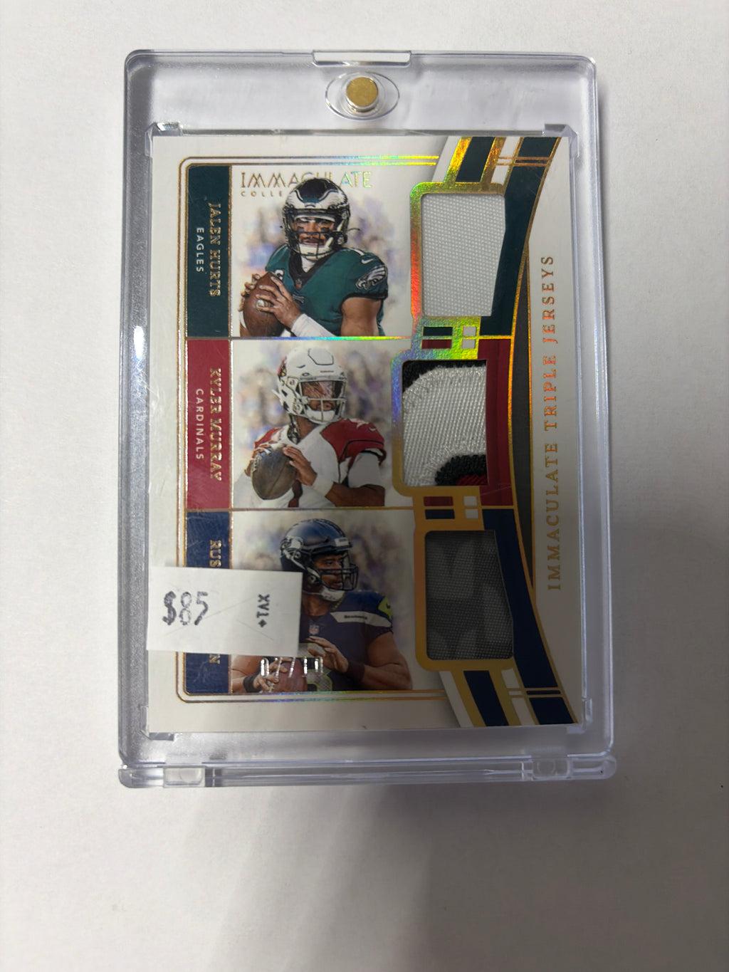 2023 immaculate Hurts/Murray/Wilson triple patch 7/10