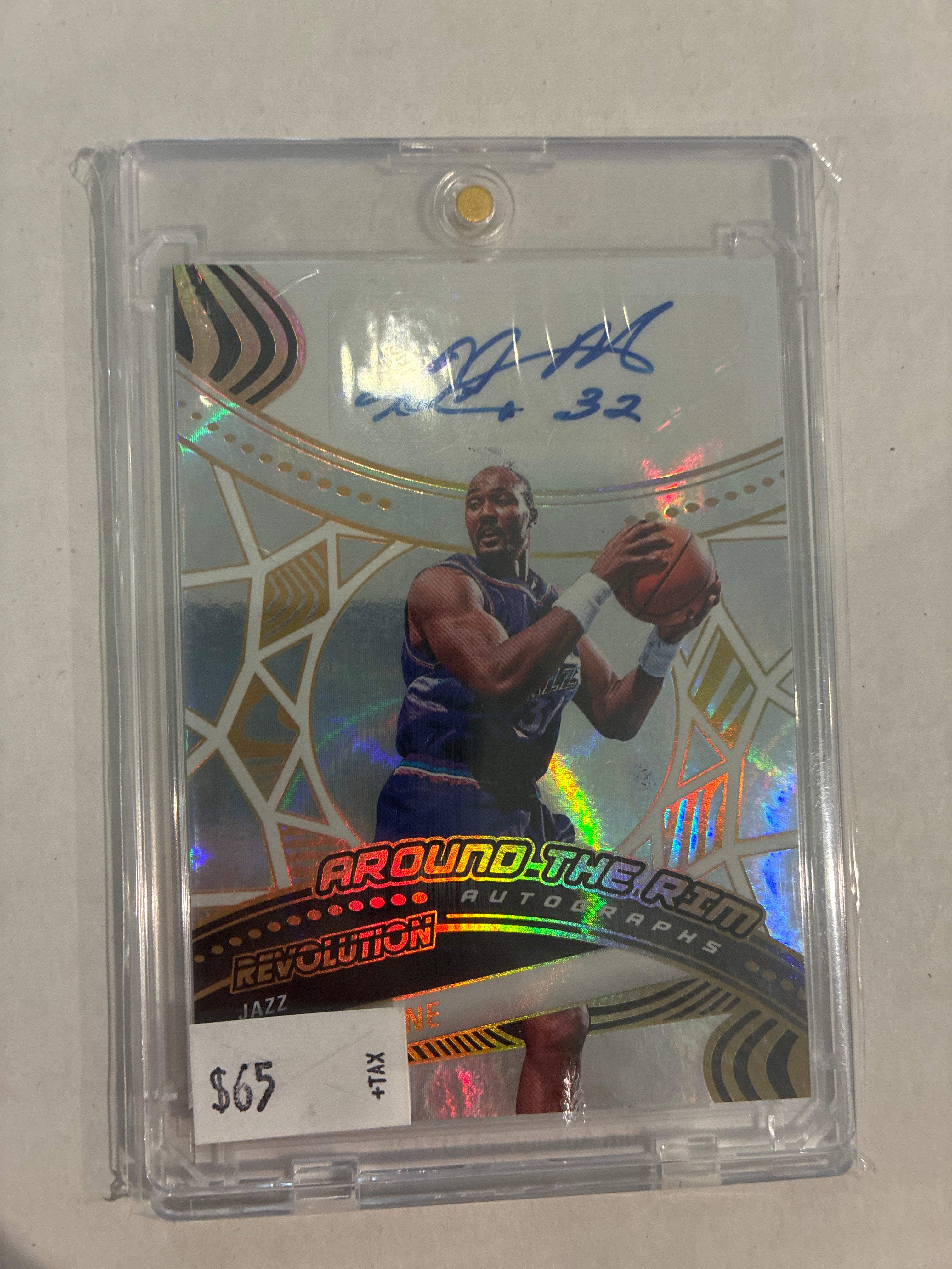 2025 Panini Revolution Karl Malone Around the Rim Auto 01/25
