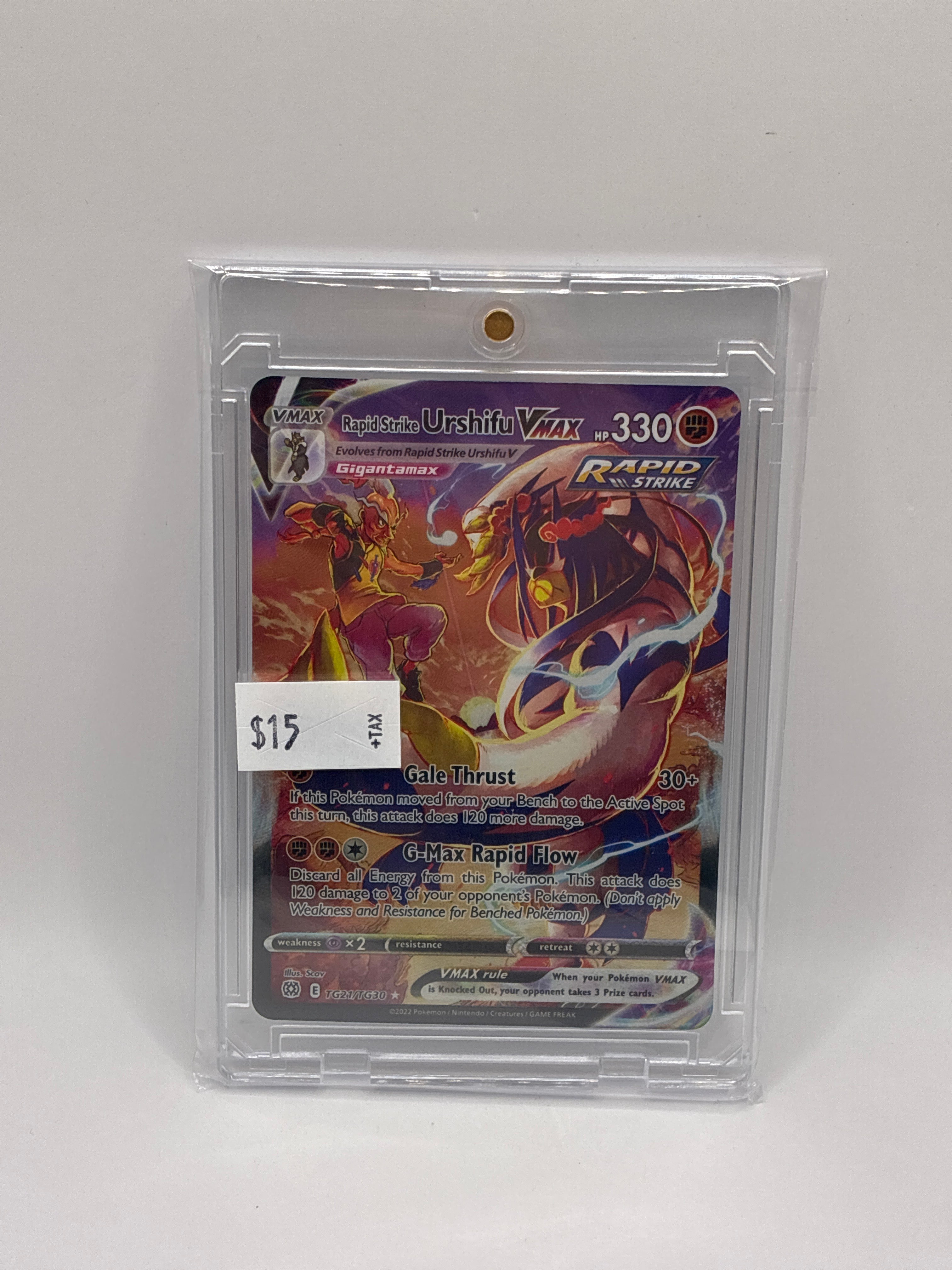 Rapid Strike Urshifu VMAX TG21/TG30 Swsh09: Brilliant Stars Trainer Gallery Holo