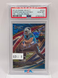 2019 Panini Select Christian McCaffrey Prizm Tri Color 72/99 PSA 10