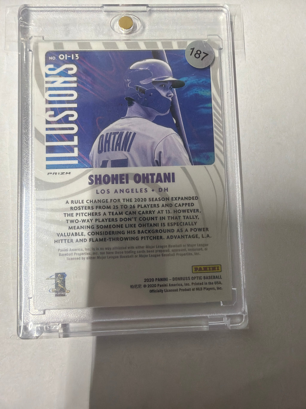 2020 Donruss optic illusions Shohei Ohtani