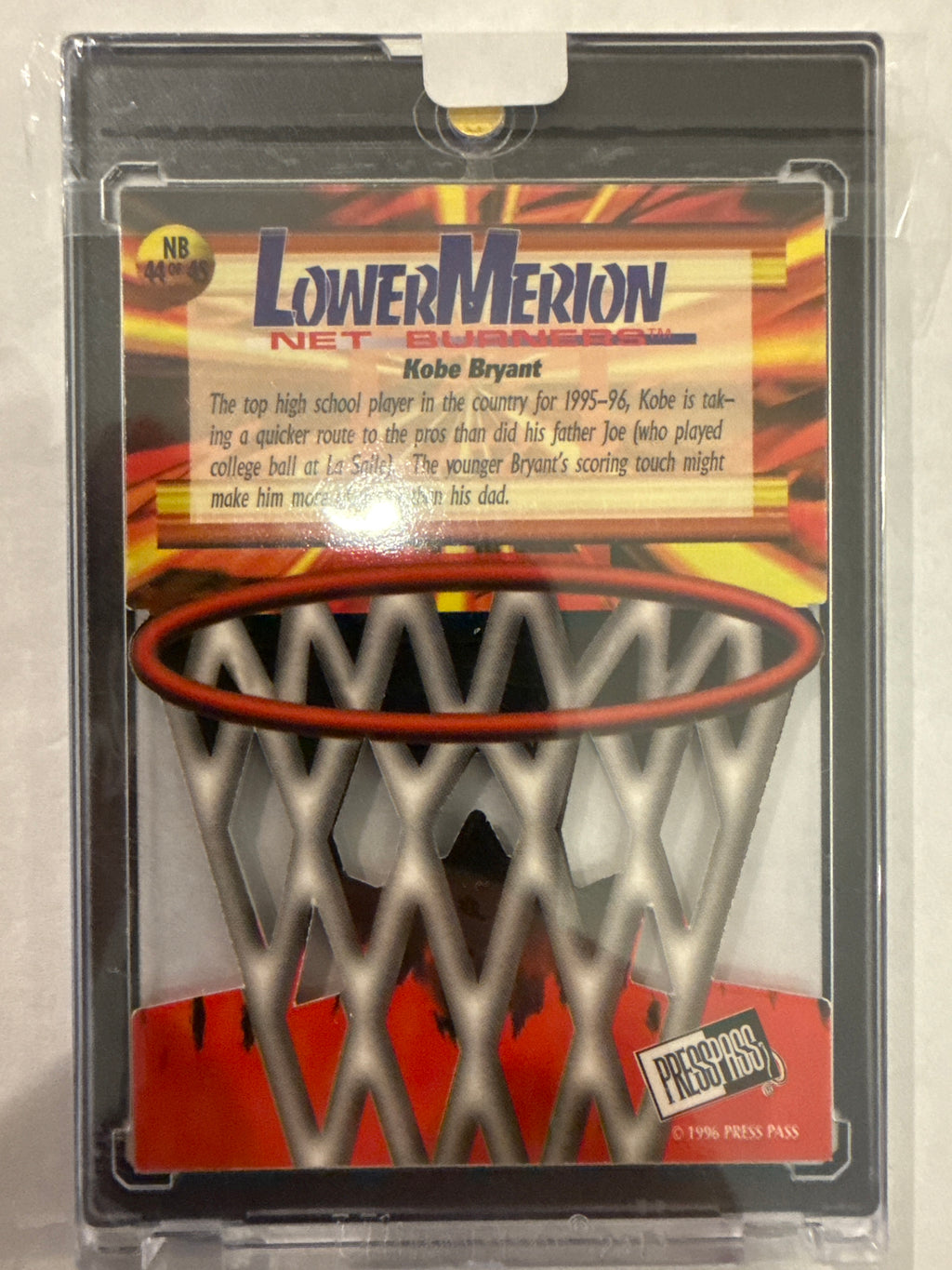 1996 Press Pass Kobe Bryant