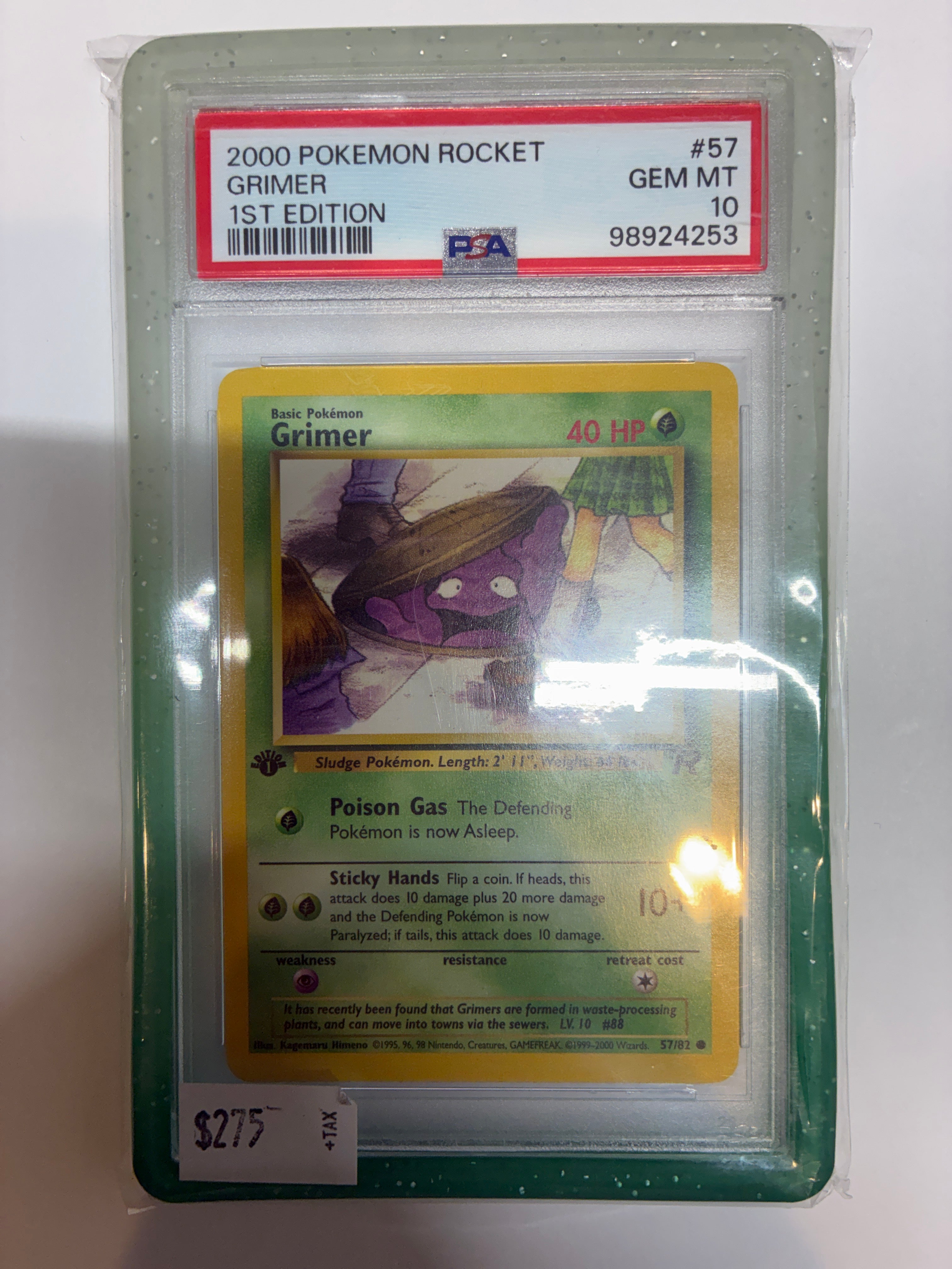 Grimer 57/82 Team Rocket Regular PSA 10