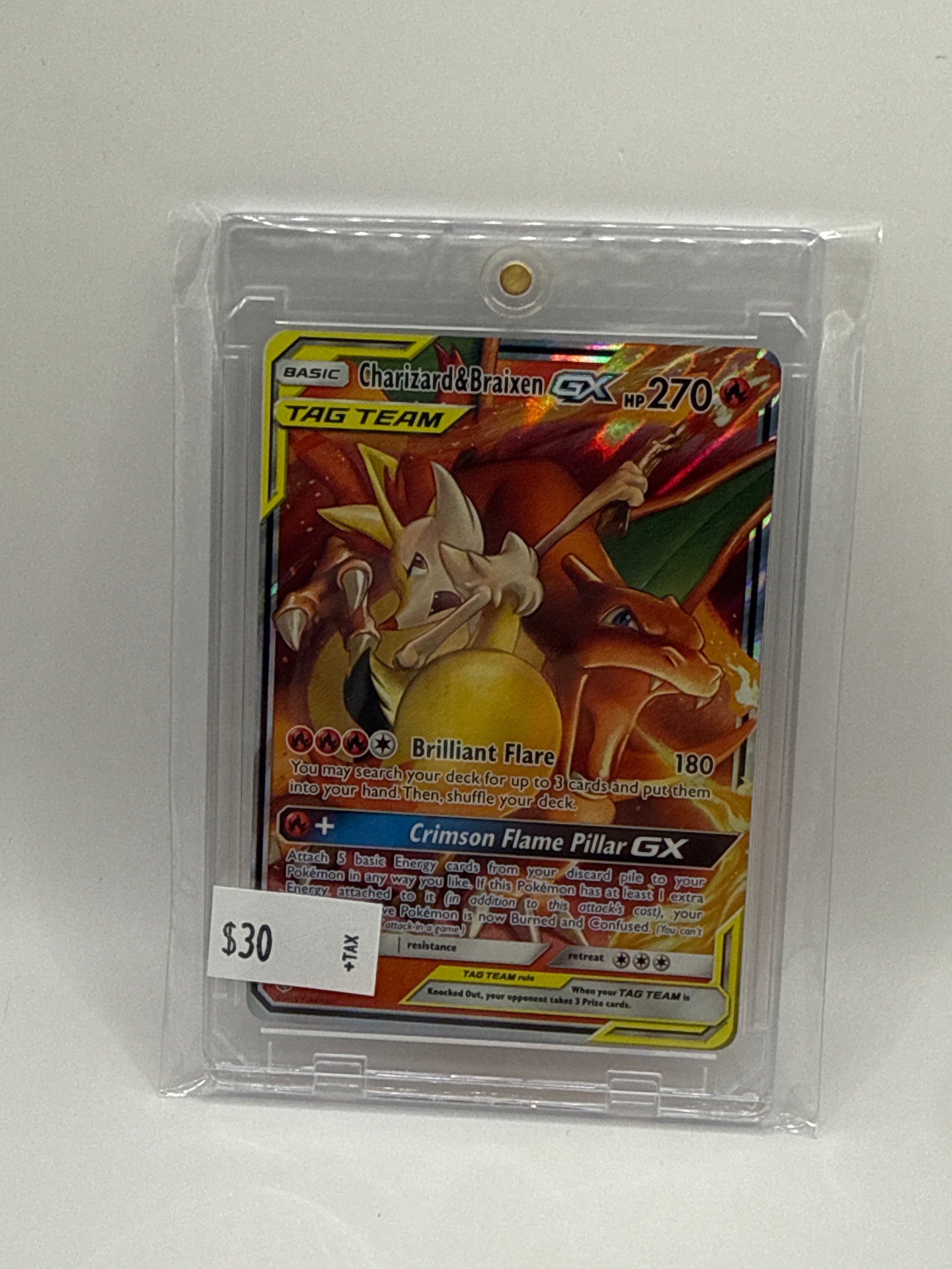 Cosmic eclipse Charizard/Braixen GX 22/236 Tag Team