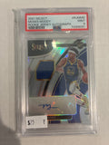 2021 Panini Select Moses Moody Rookie Jersey Auto 137/199 PSA 9
